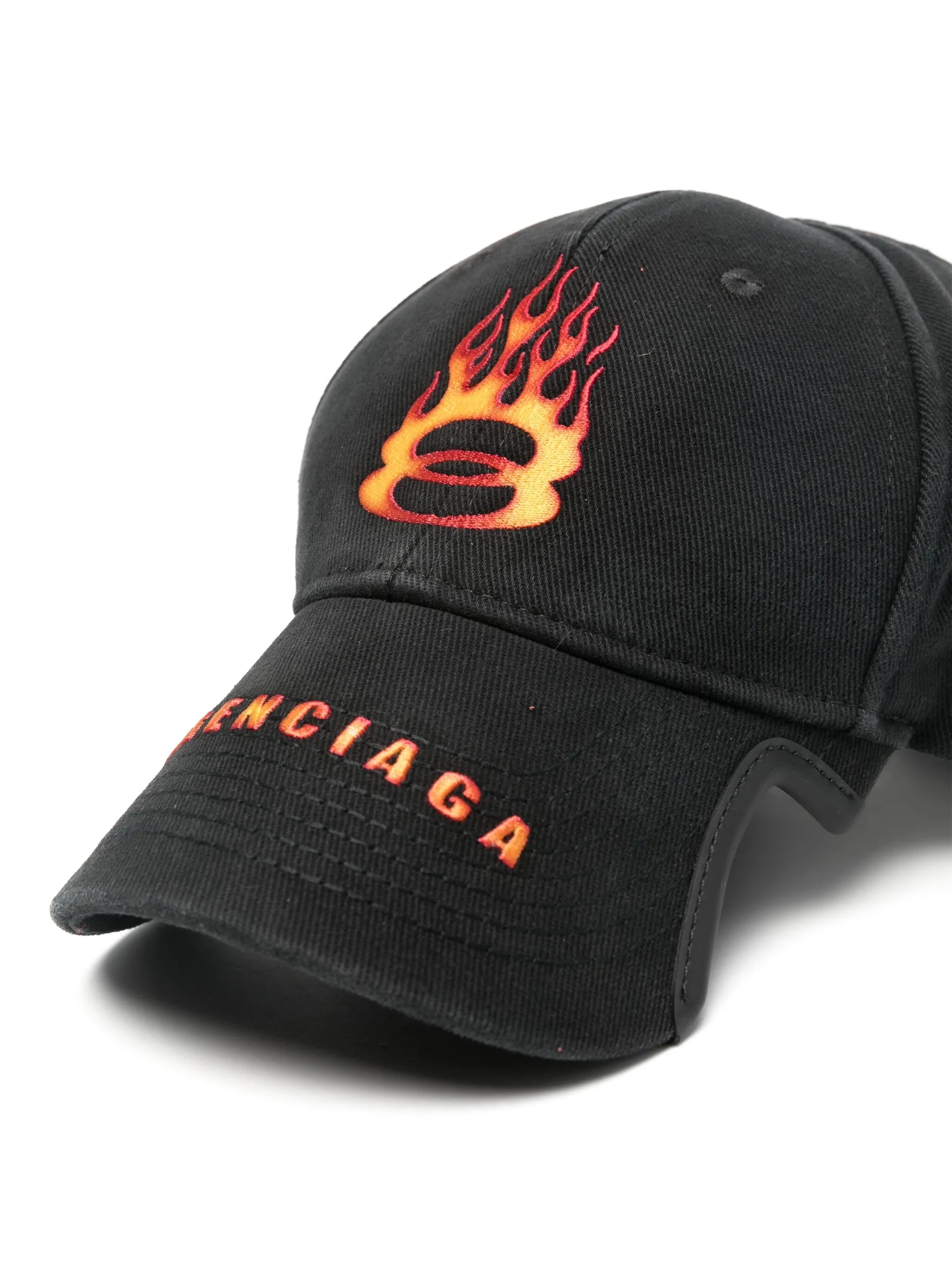 logo-embroidered cotton cap