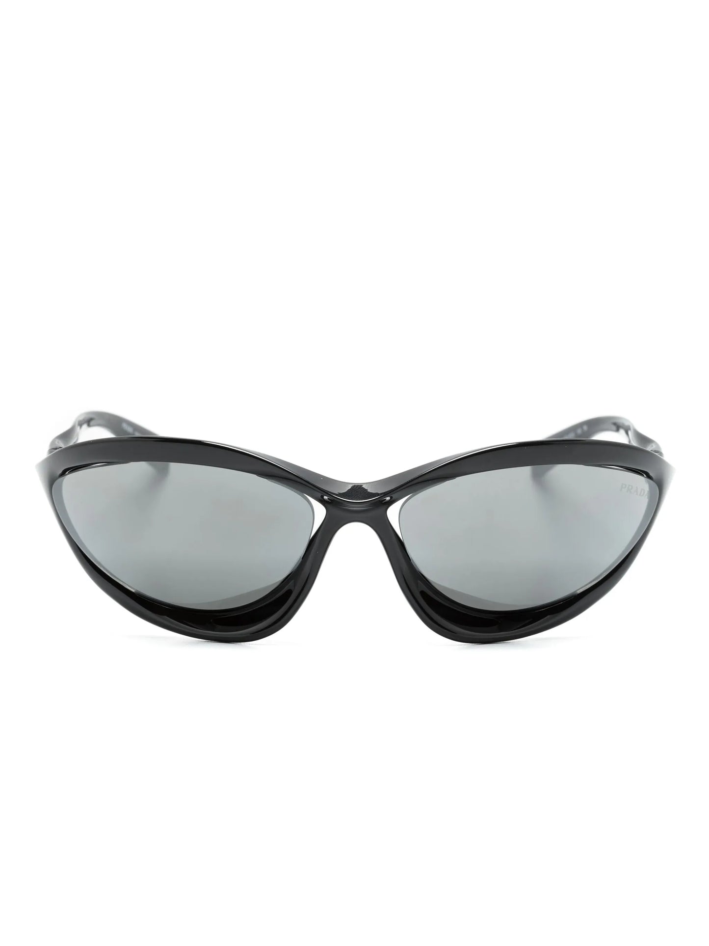 Runway geometric-frame sunglasses