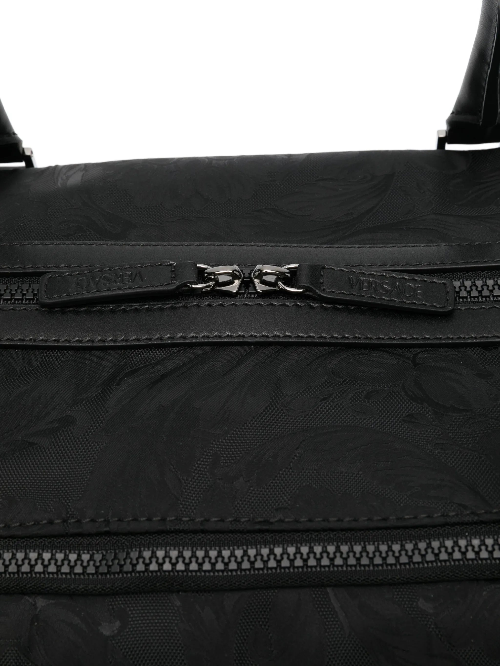 jacquard duffle bag