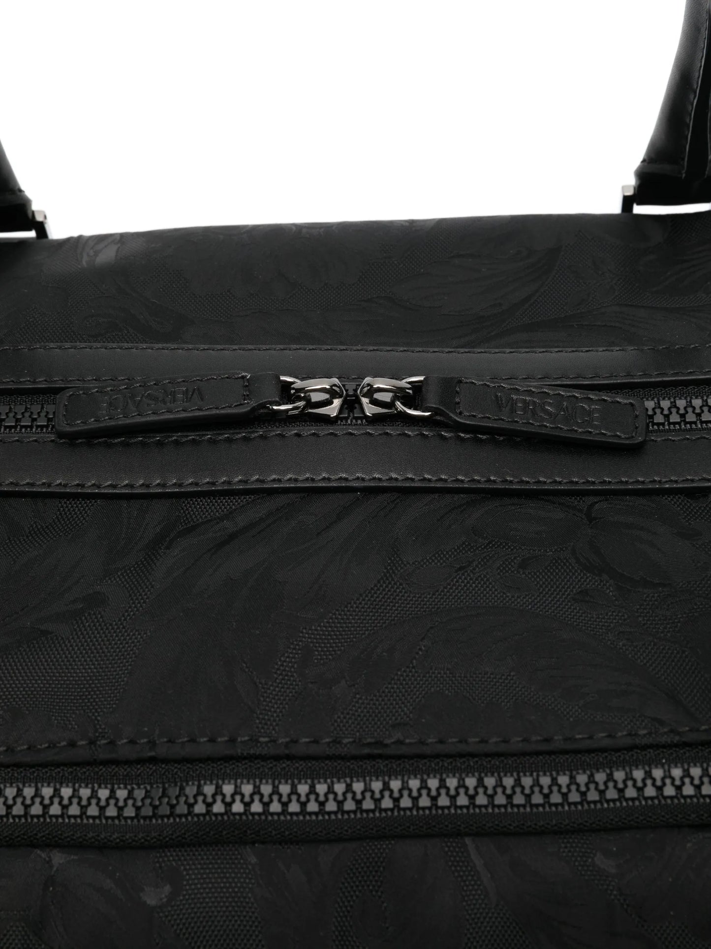 jacquard duffle bag