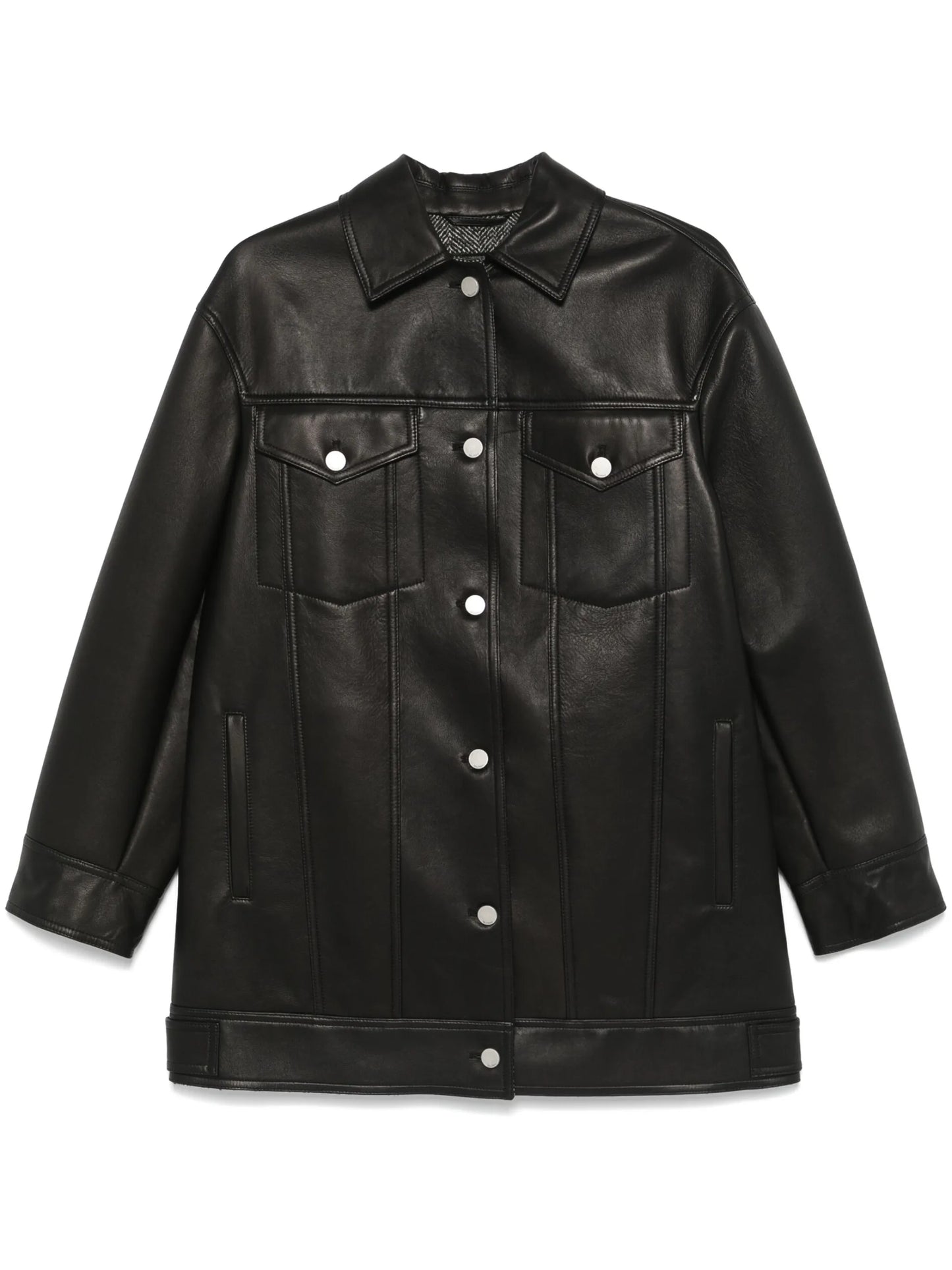 Girino leather coat