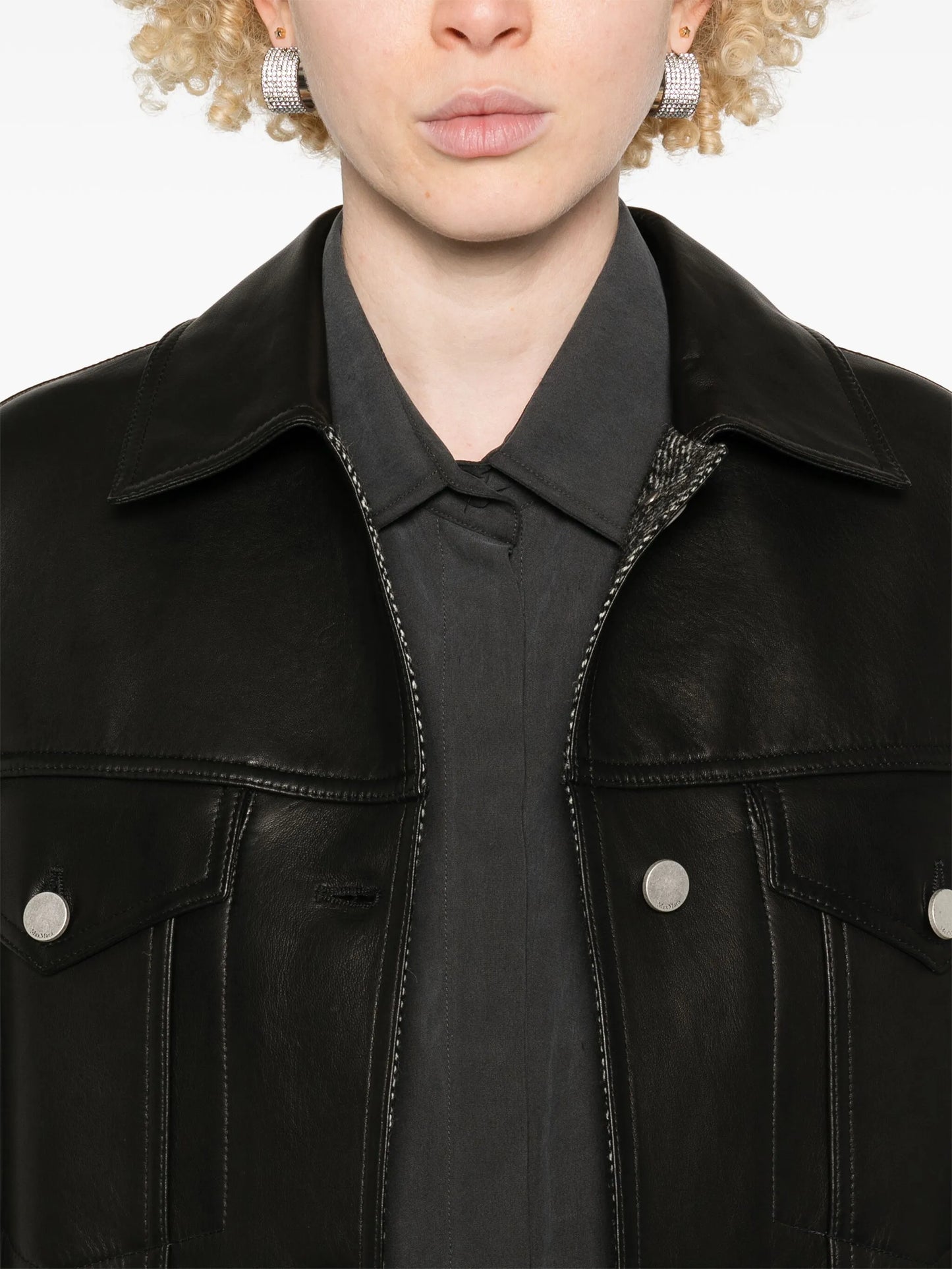 Girino leather coat