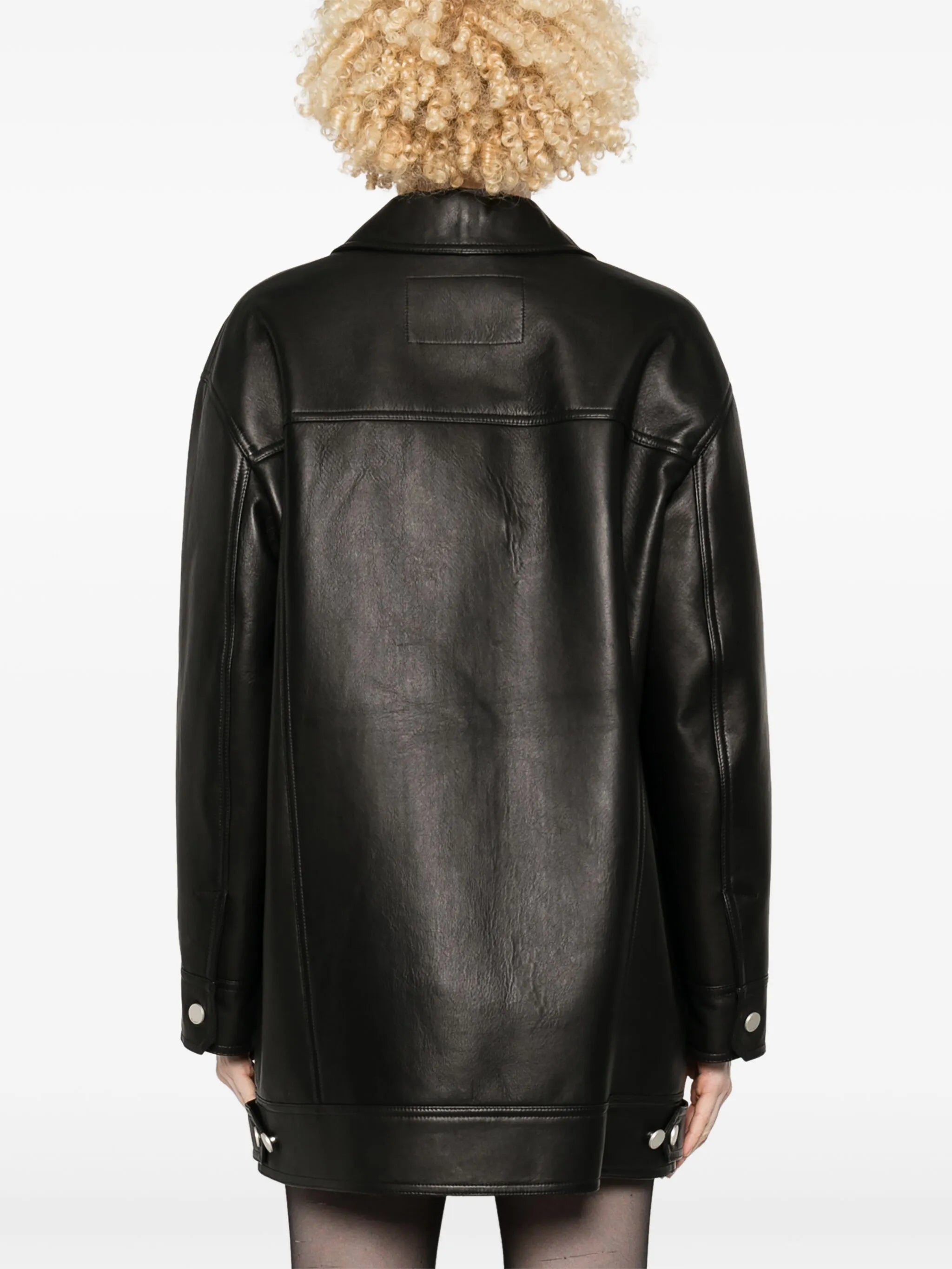 Girino leather coat