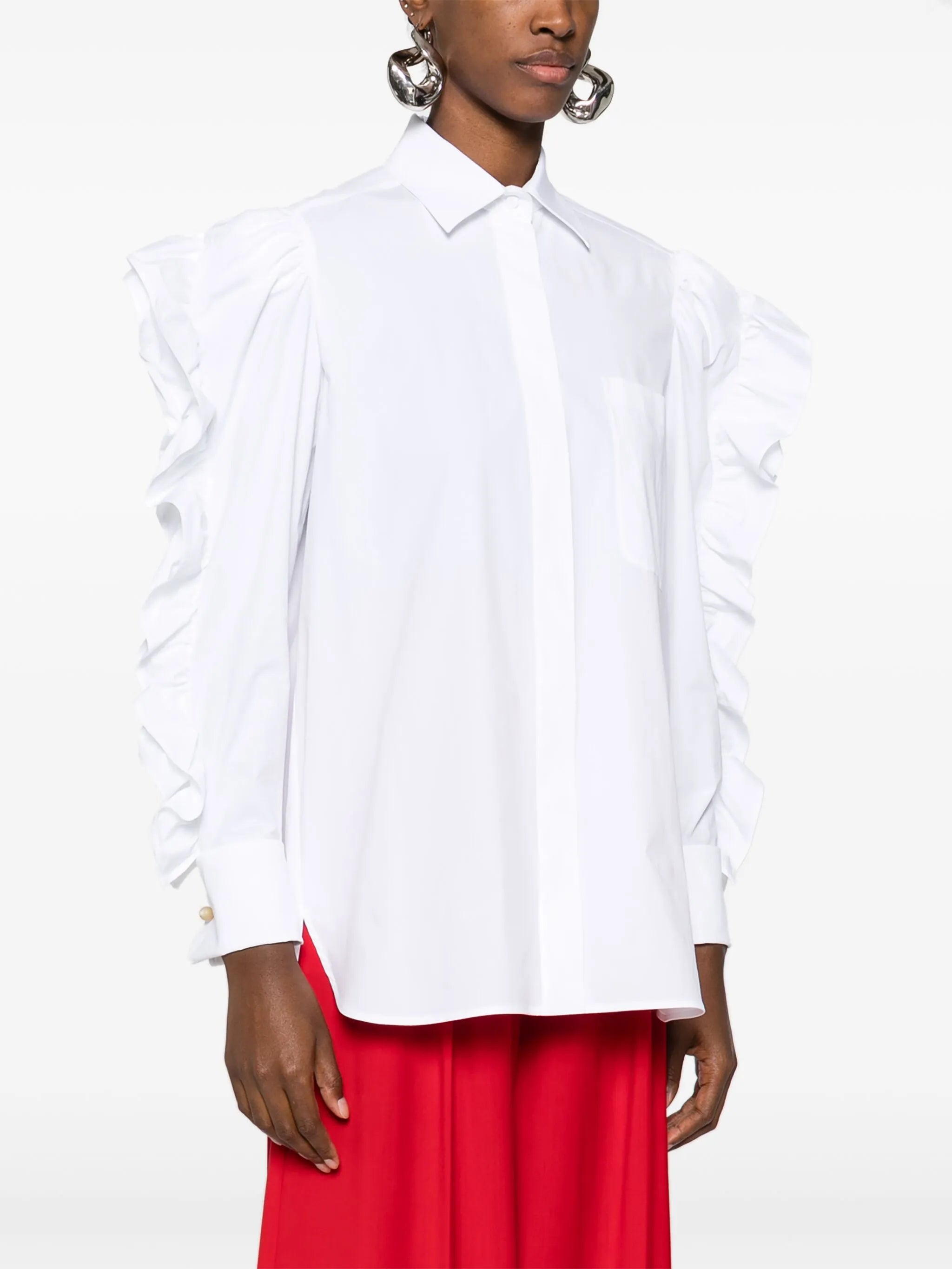 Pleiadi ruffle-detail shirt