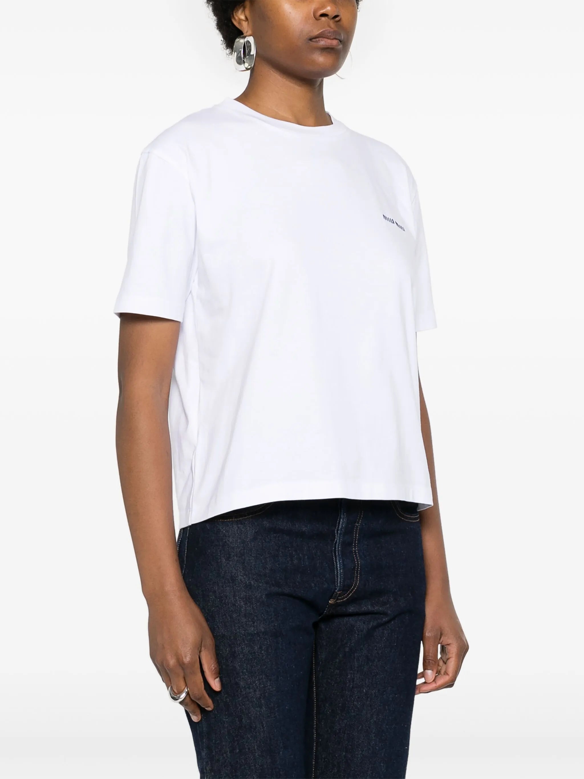 embroidered-logo cotton T-shirt