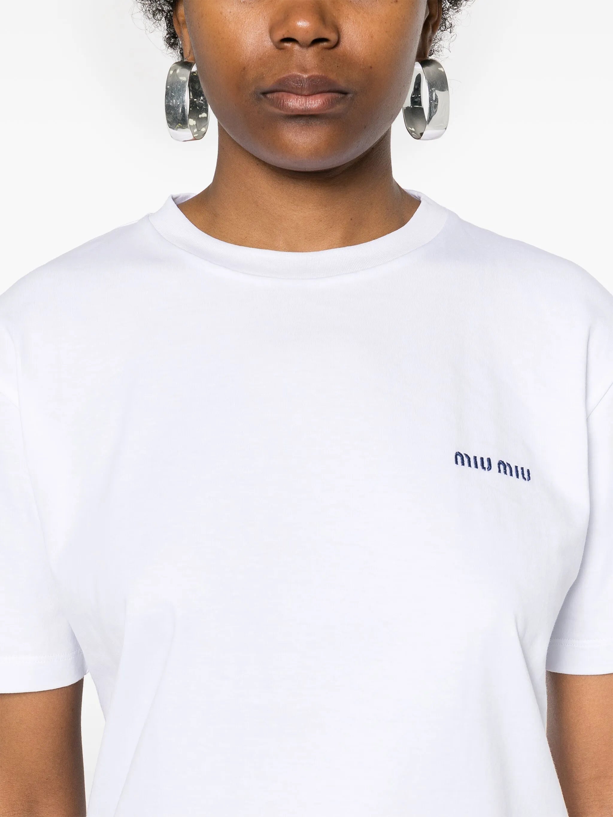 embroidered-logo cotton T-shirt
