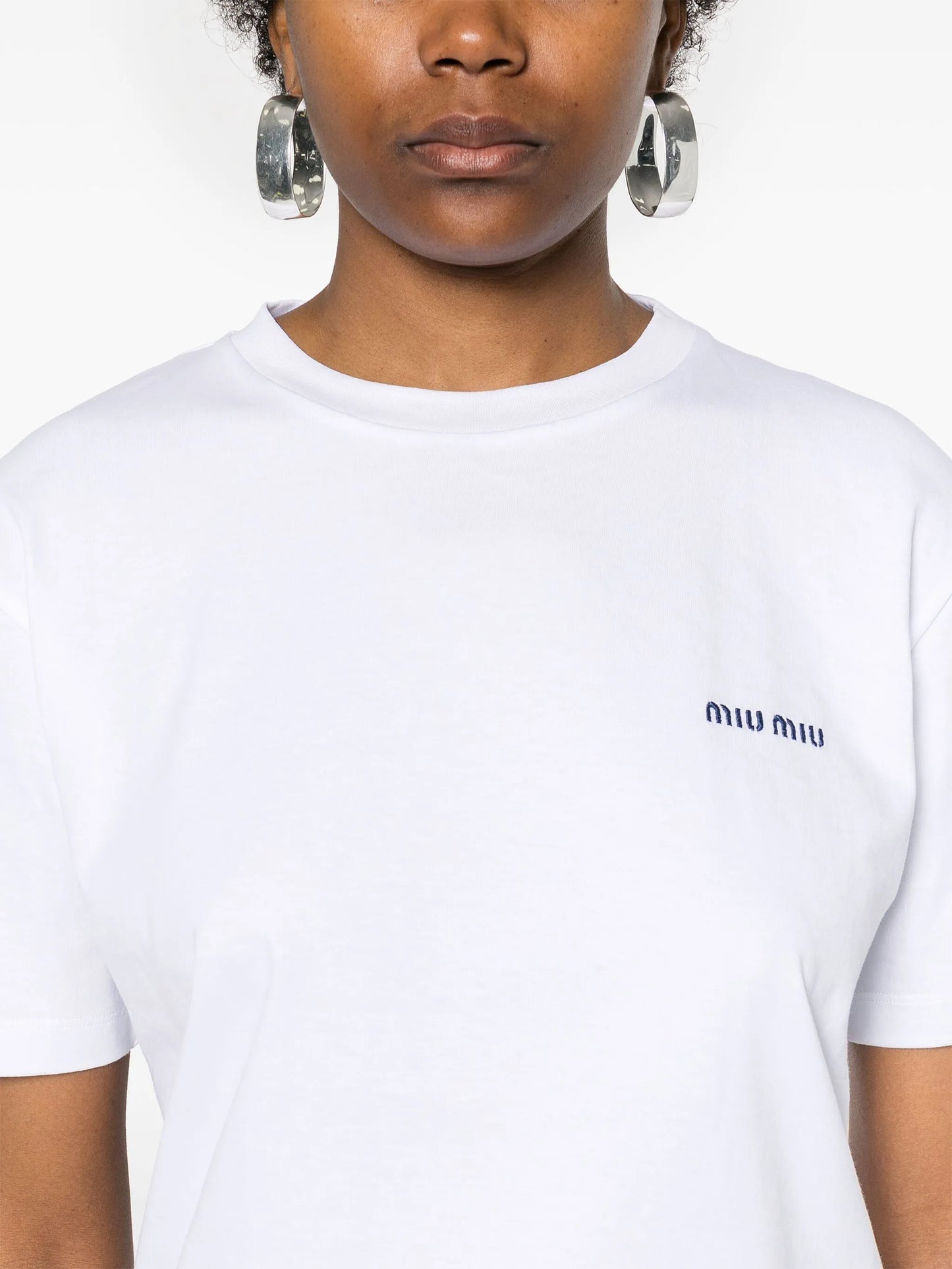 embroidered-logo cotton T-shirt
