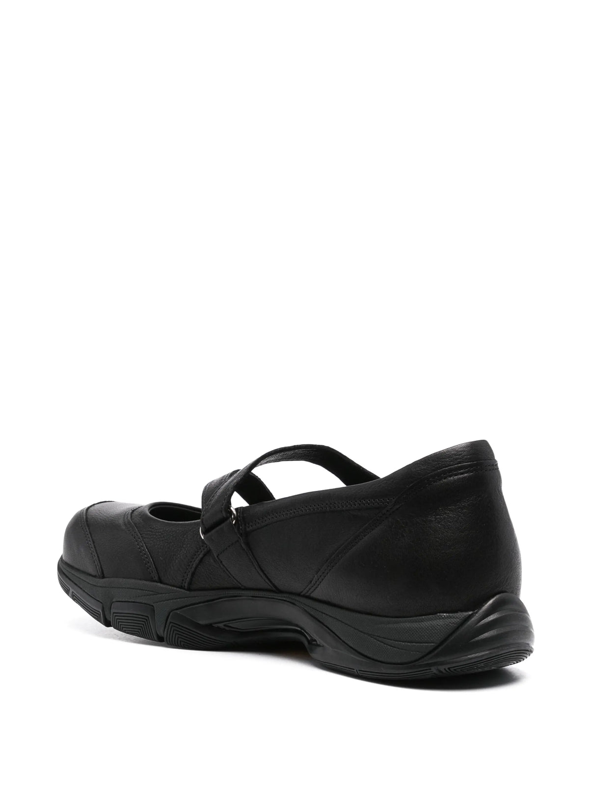 logo-debossed leather sneakers