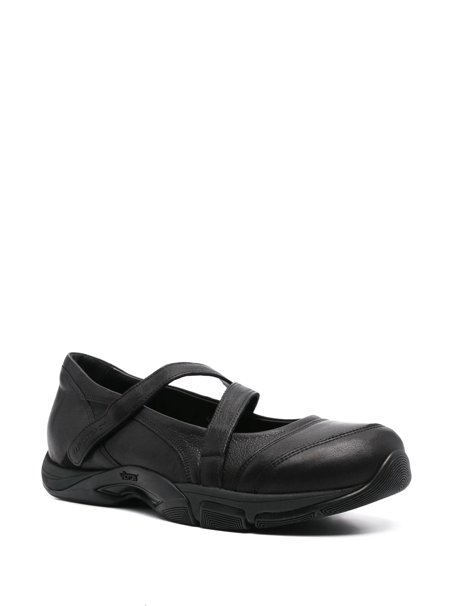 logo-debossed leather sneakers
