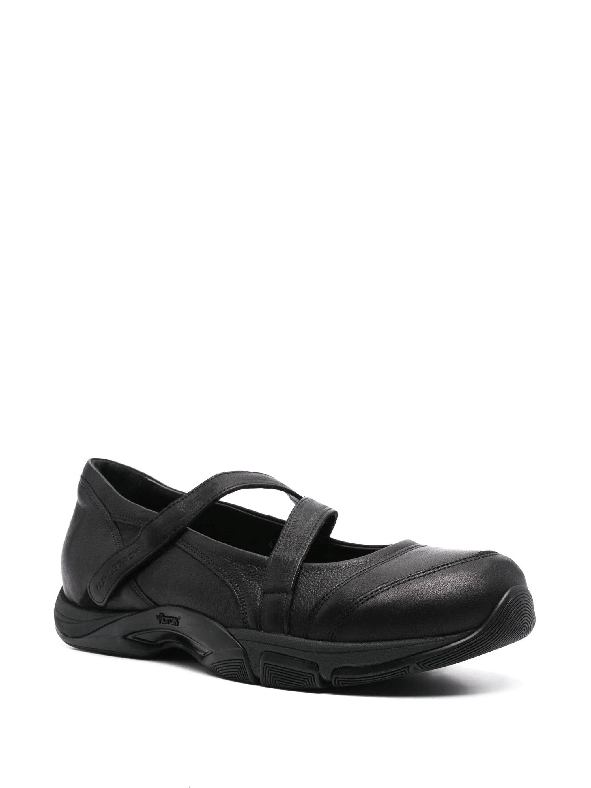 logo-debossed leather sneakers