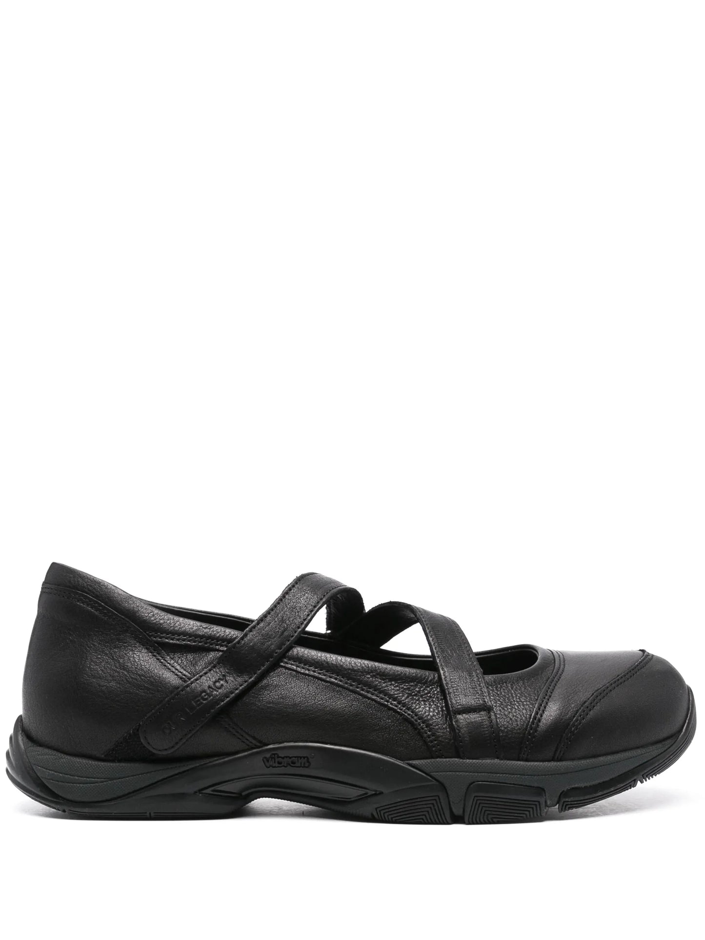 logo-debossed leather sneakers