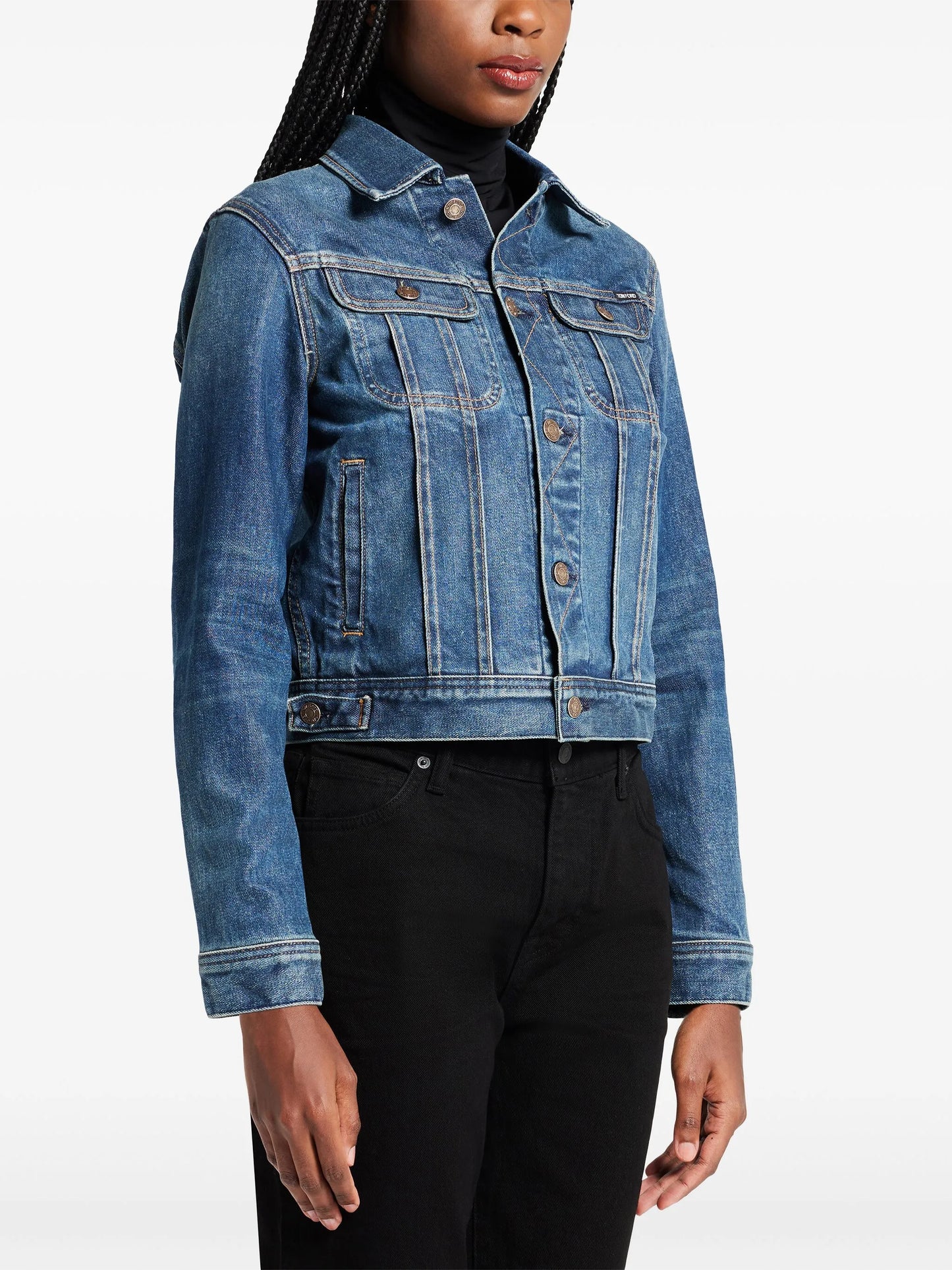 cropped denim jacket
