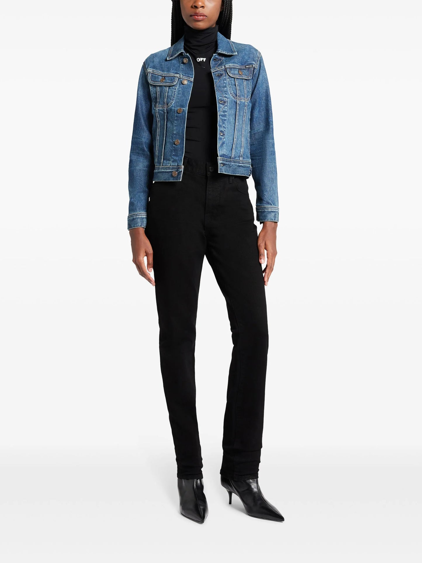 cropped denim jacket