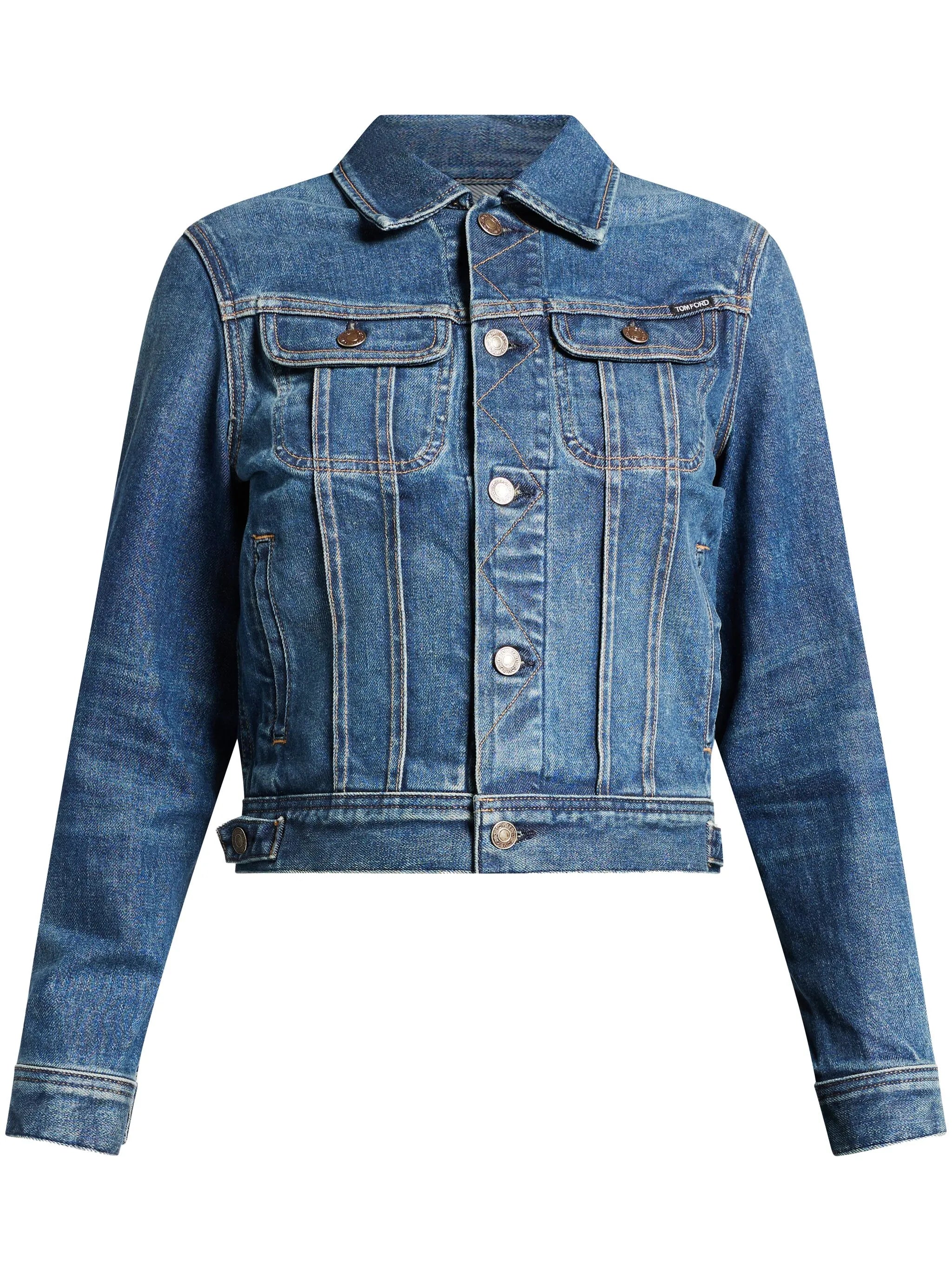 cropped denim jacket