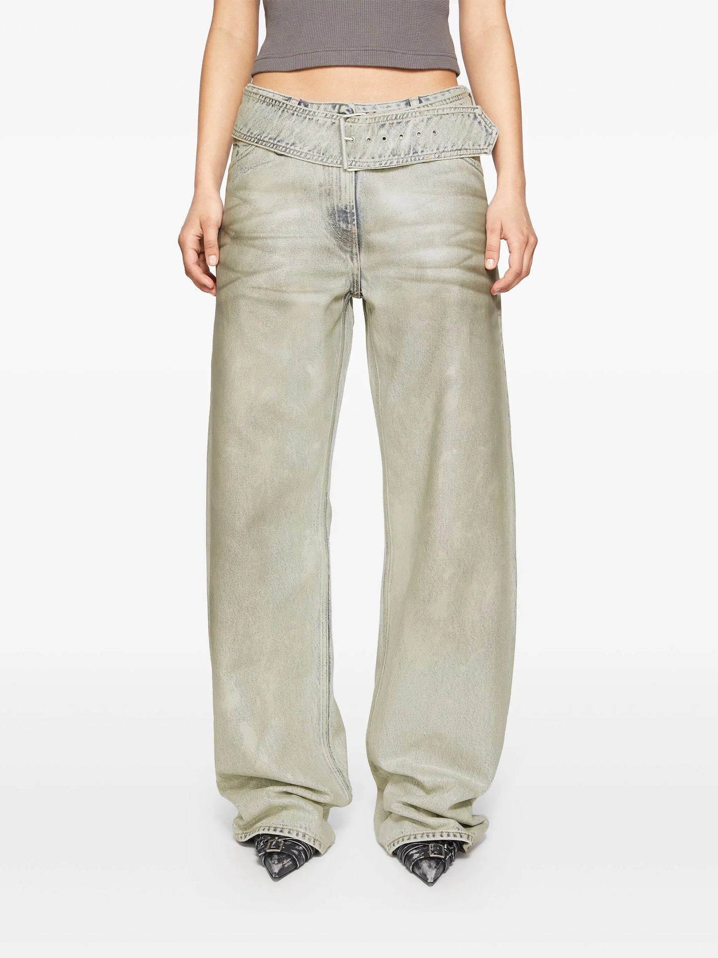 coated jeans