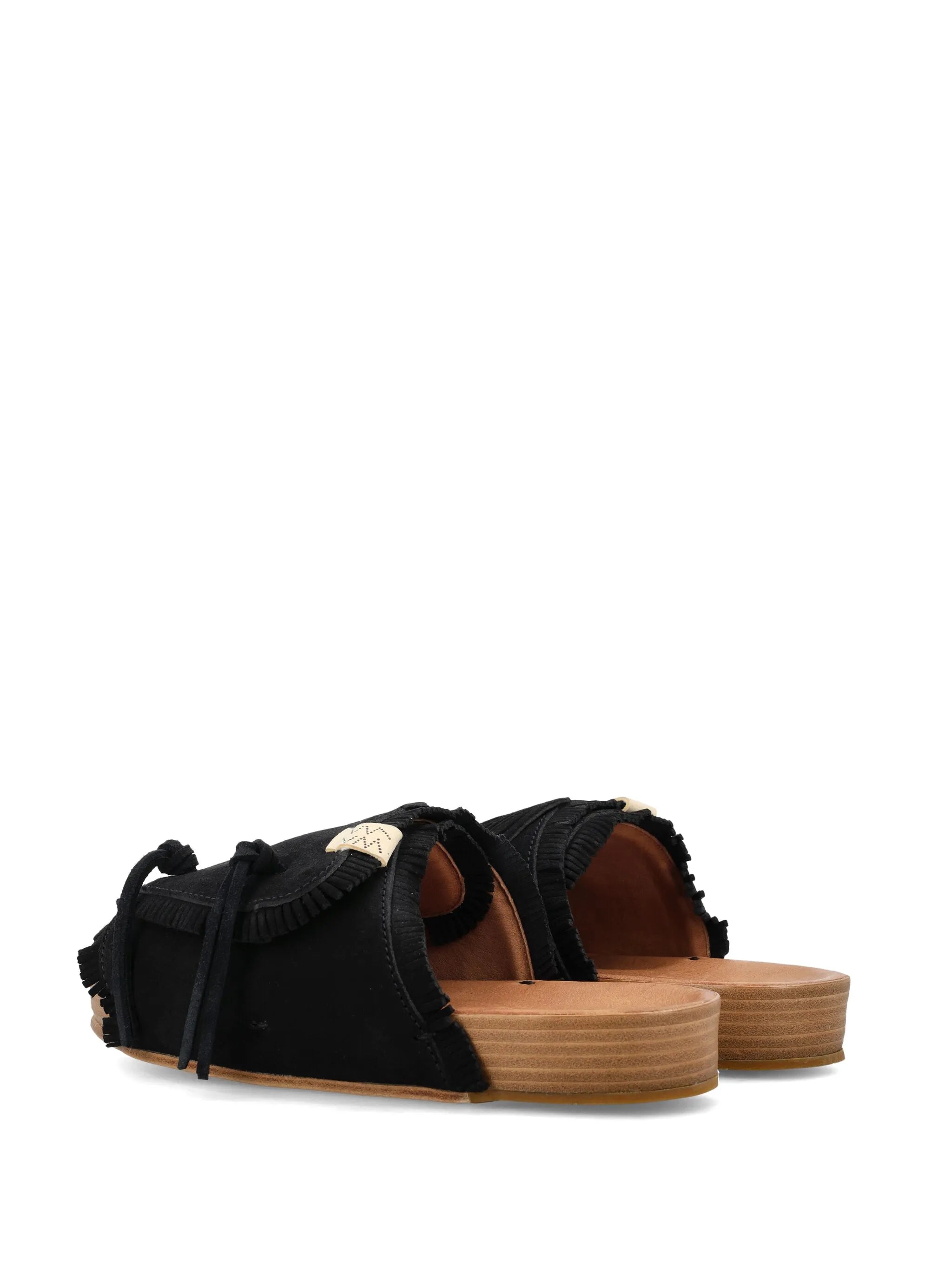 Christo Shaman Folk suede slides