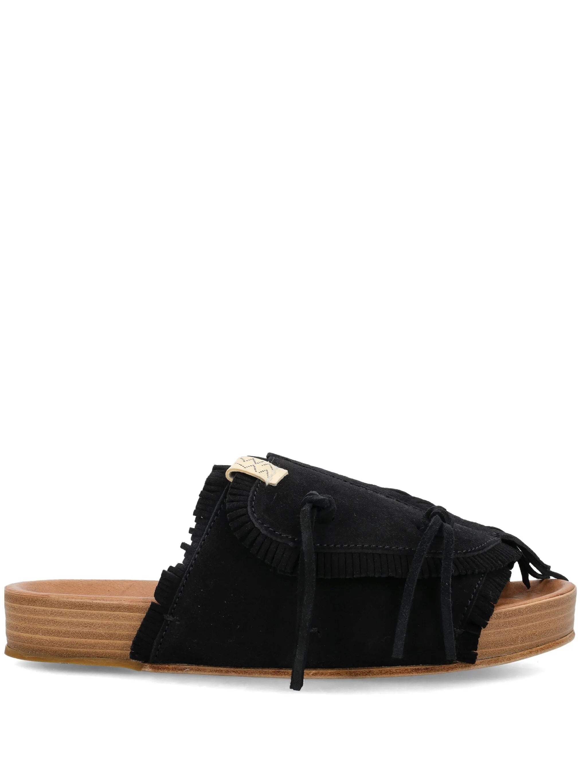 Christo Shaman Folk suede slides
