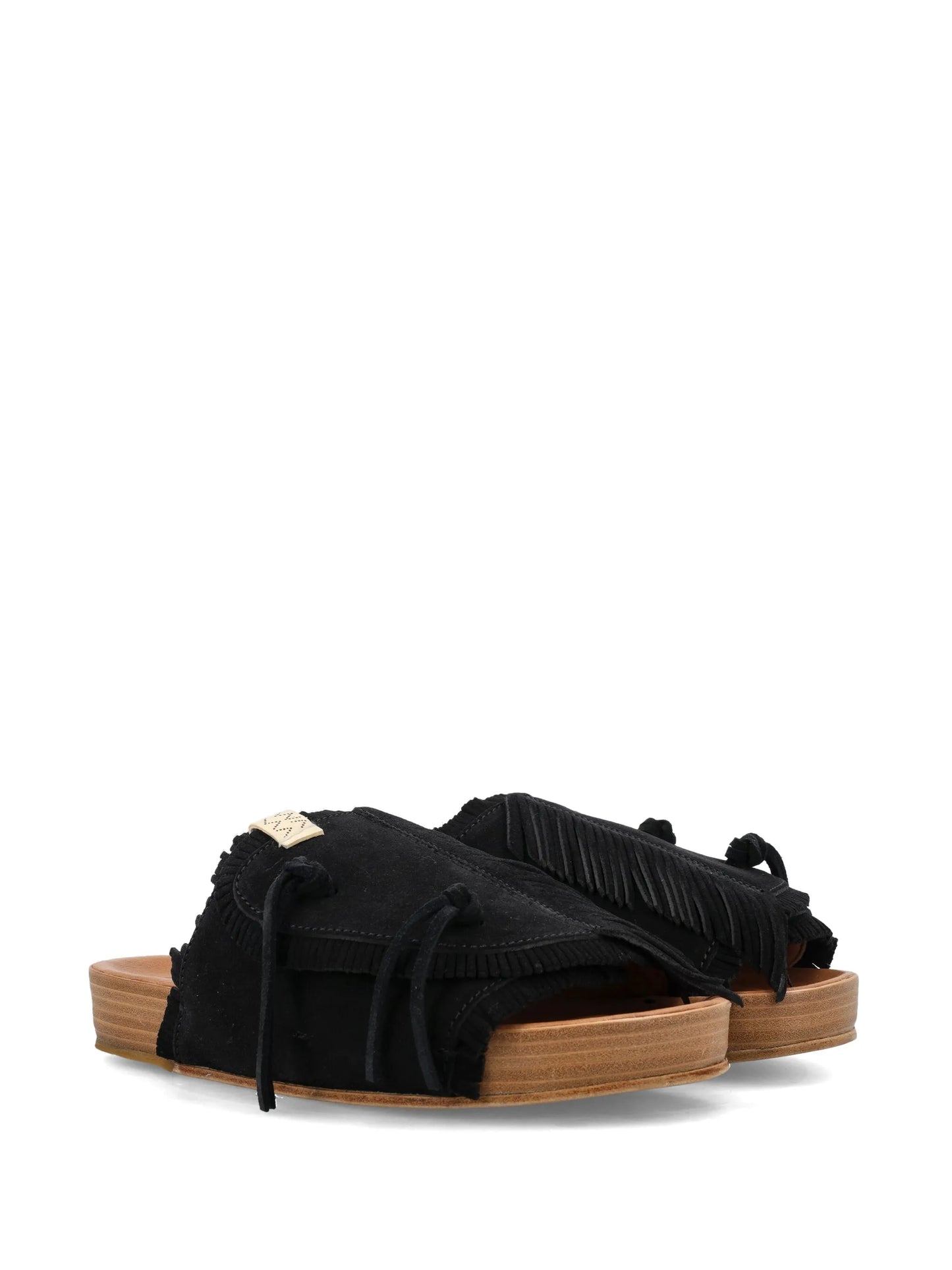 Christo Shaman Folk suede slides