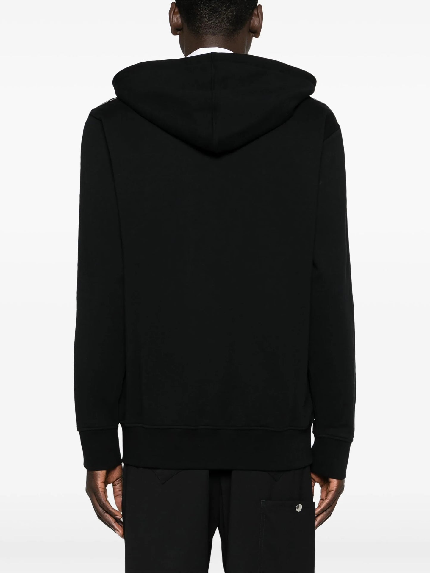 logo-trimmed cotton hoodie