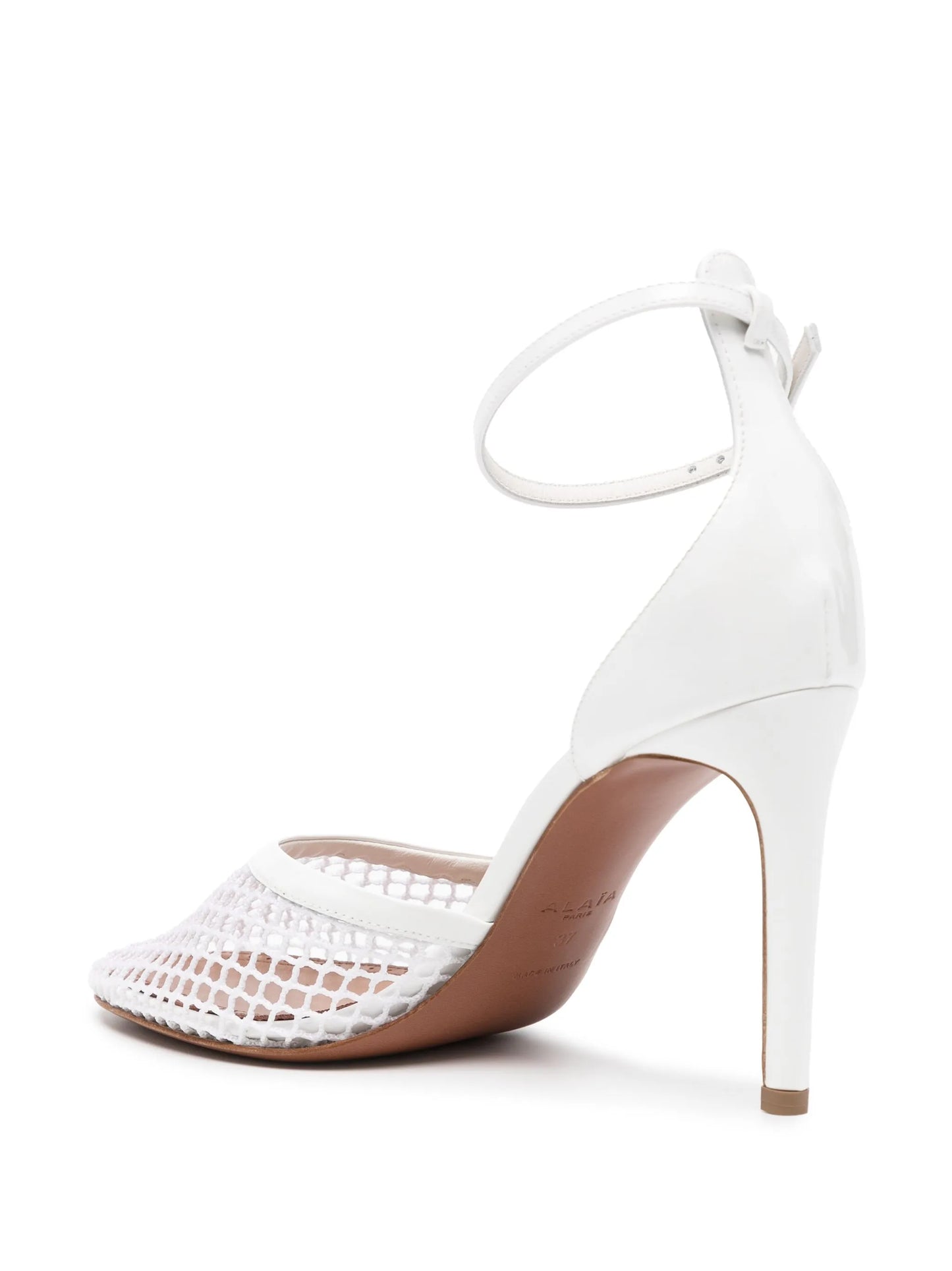 90mm fishnet-detailing pumps
