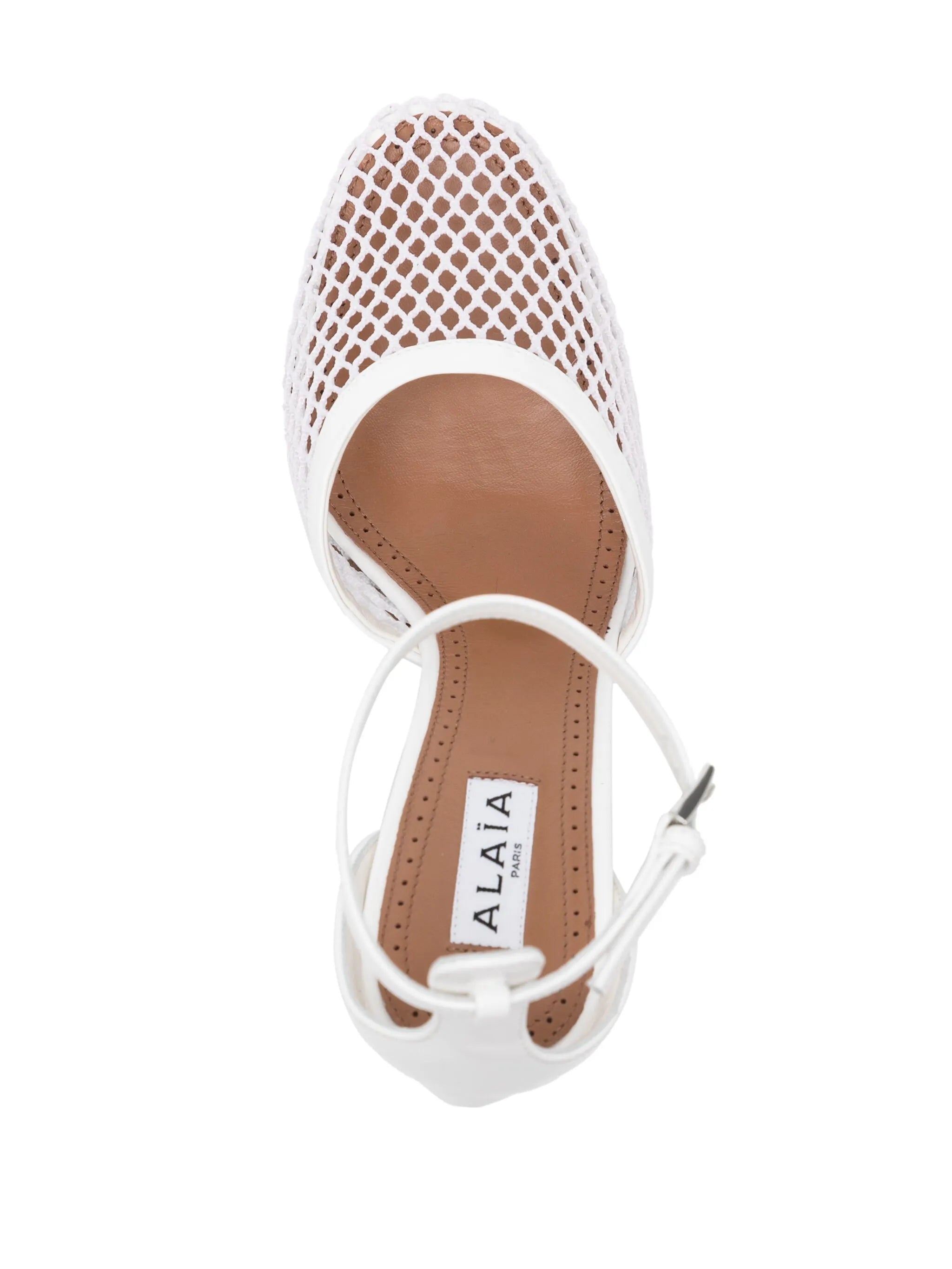 90mm fishnet-detailing pumps