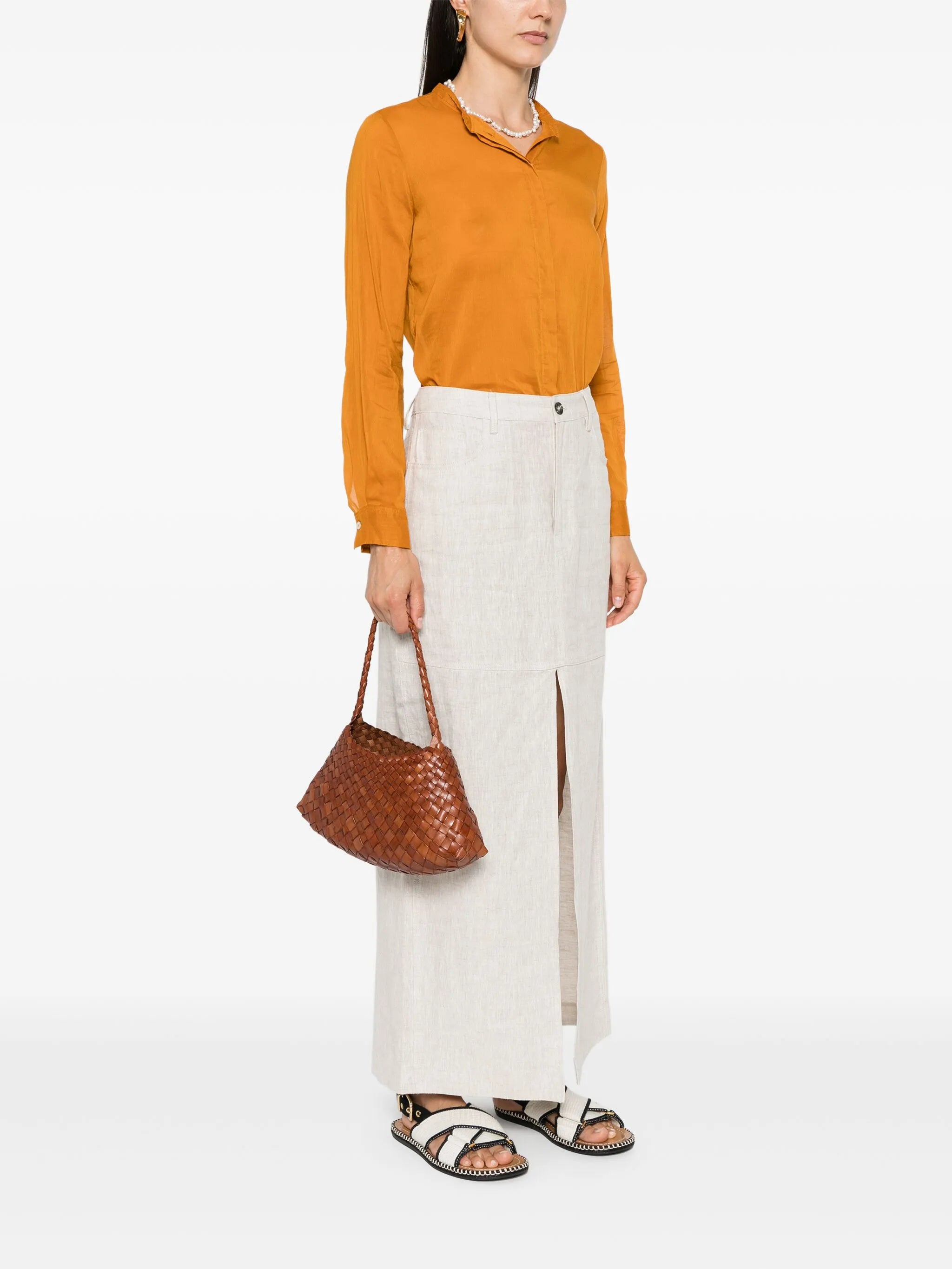 Rosanna woven leather shoulder bag