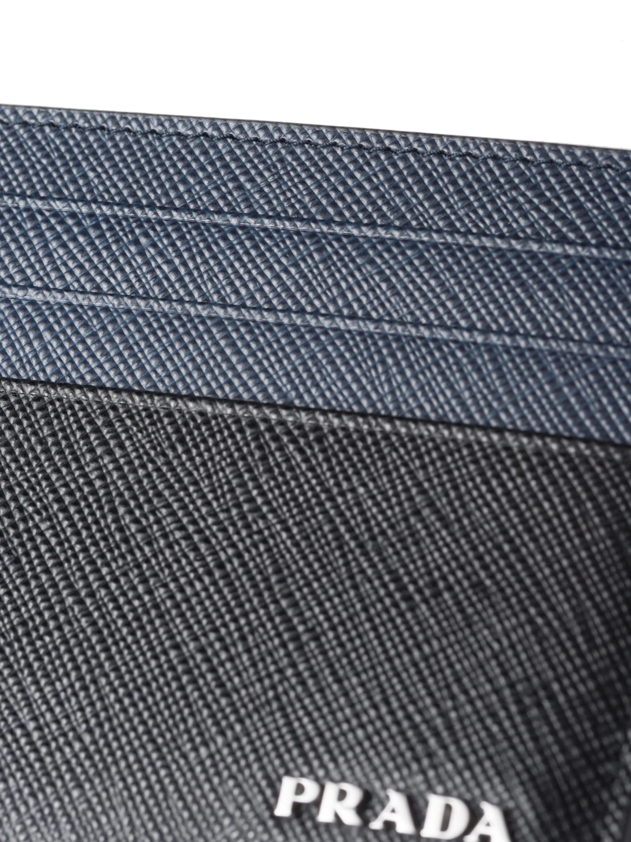Saffiano leather card holder