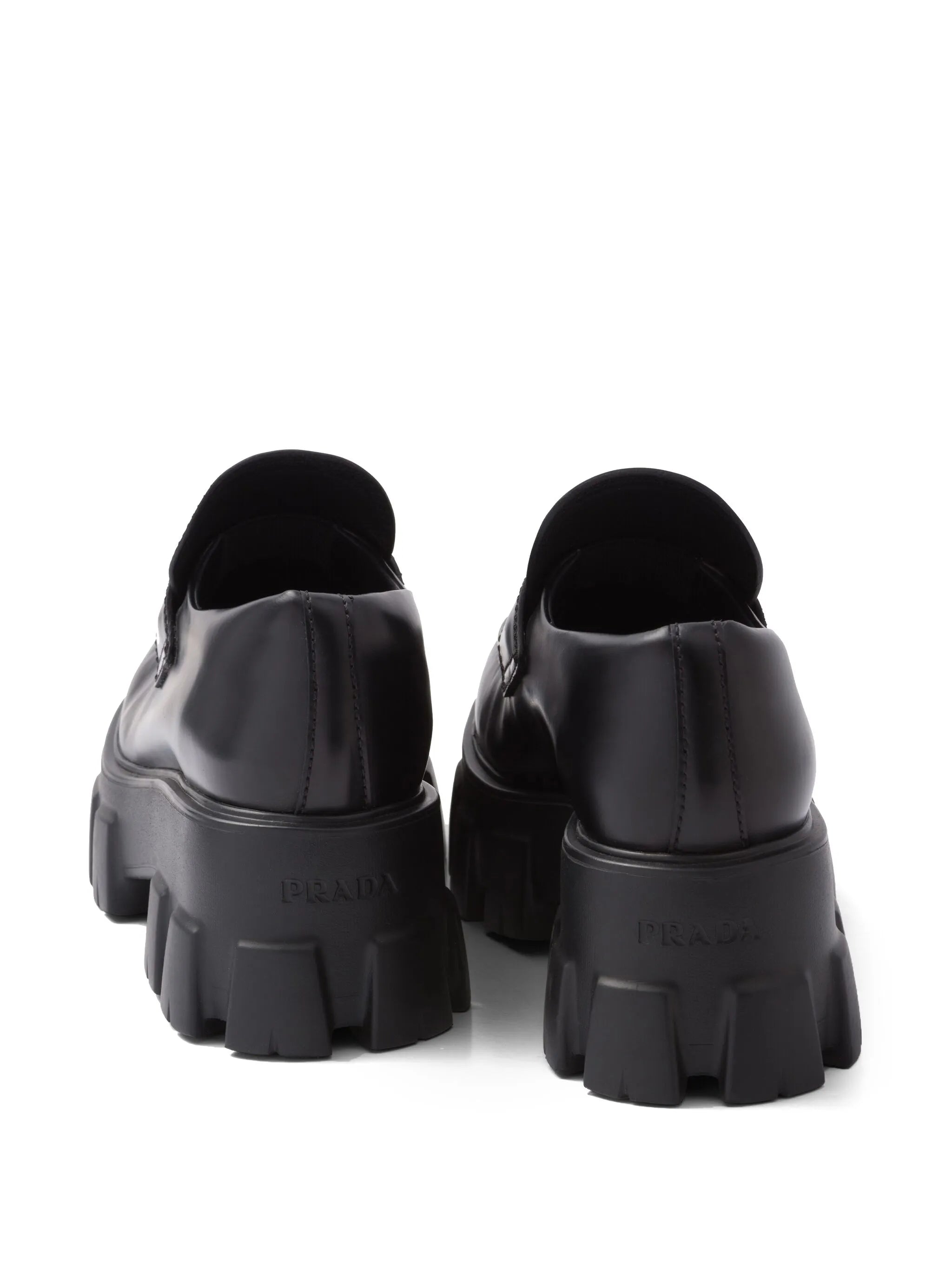 brushed leather Monolith loafers