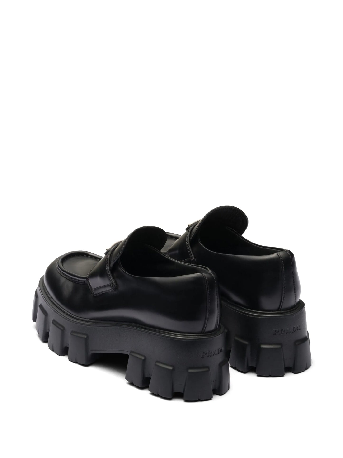 brushed leather Monolith loafers