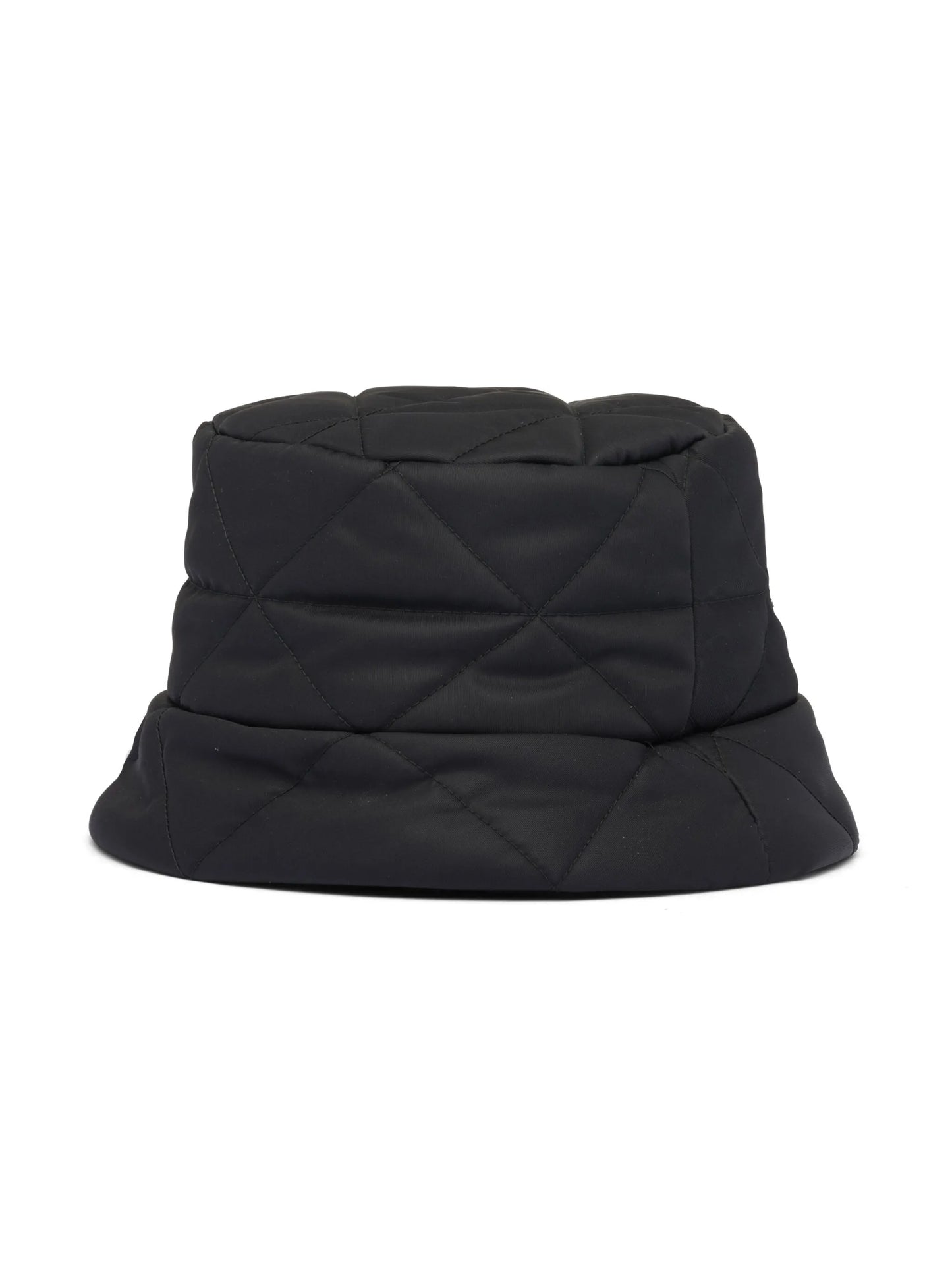 triangle-logo quilted bucket hat