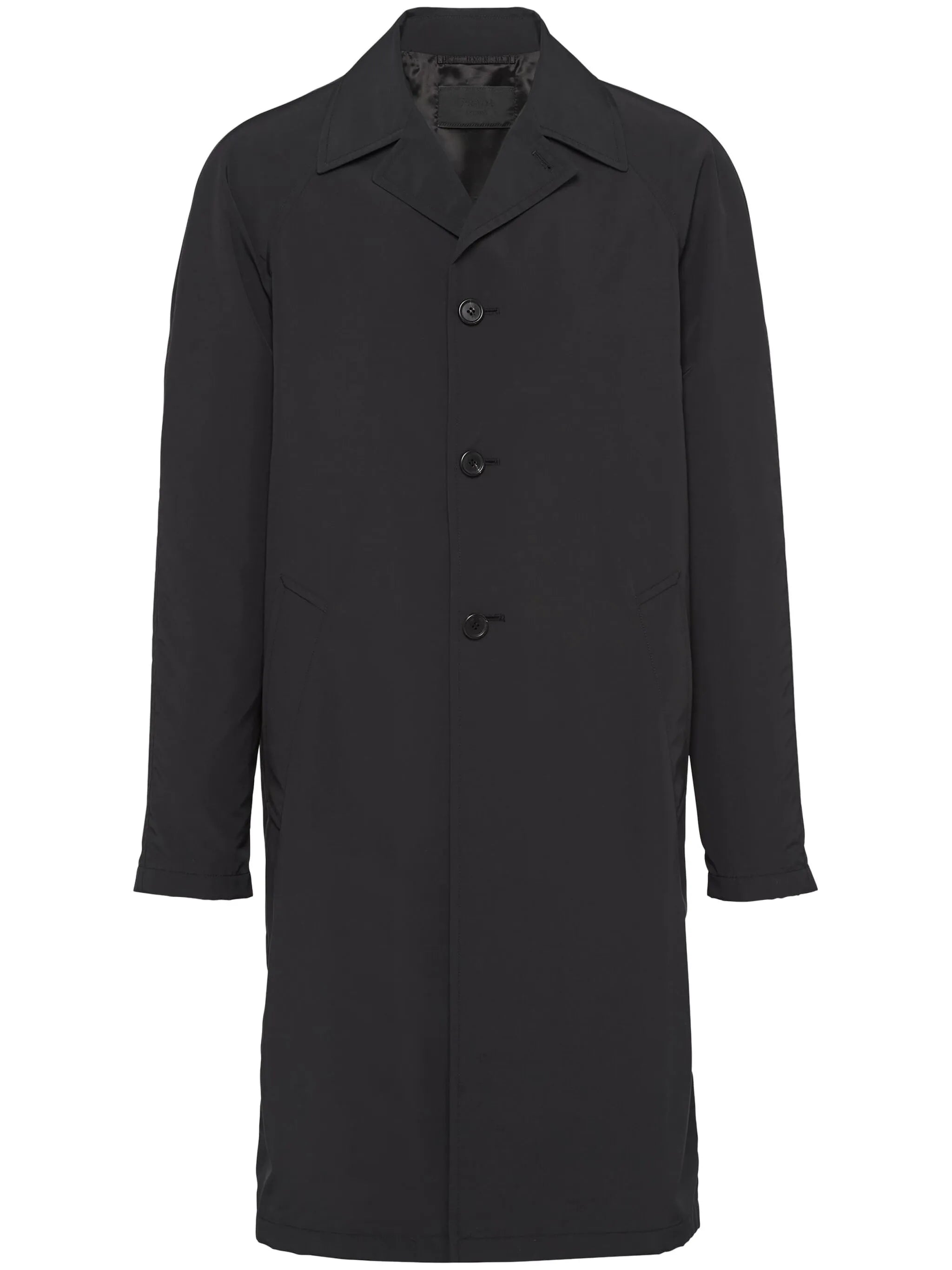 single-breasted wool coat