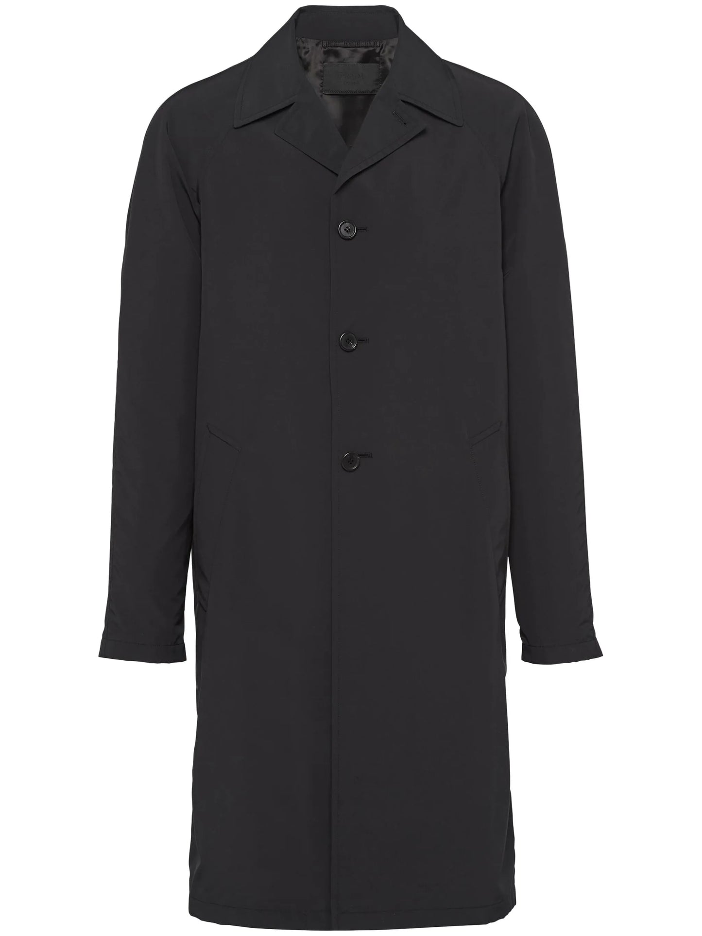 single-breasted wool coat