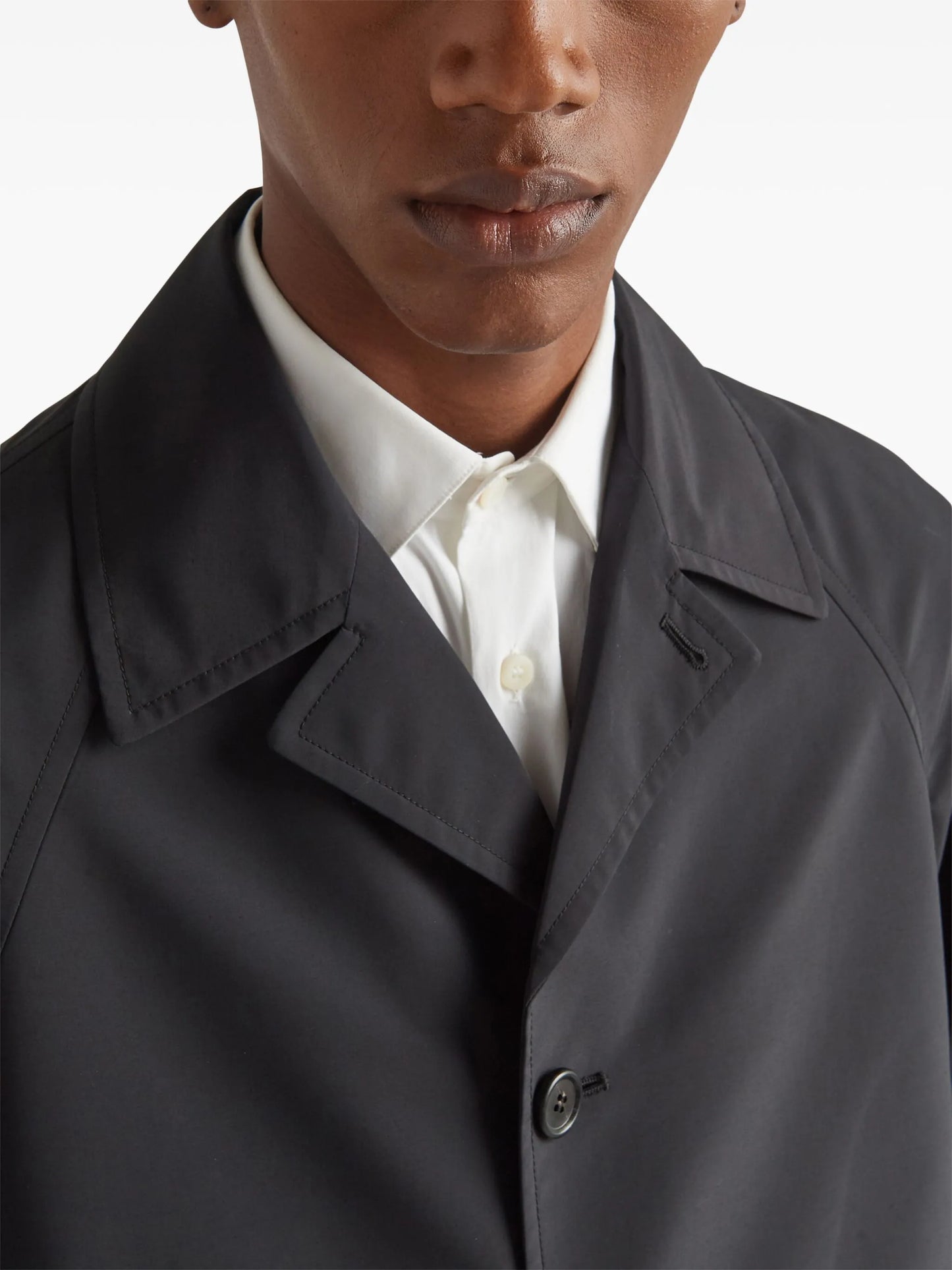 single-breasted wool coat