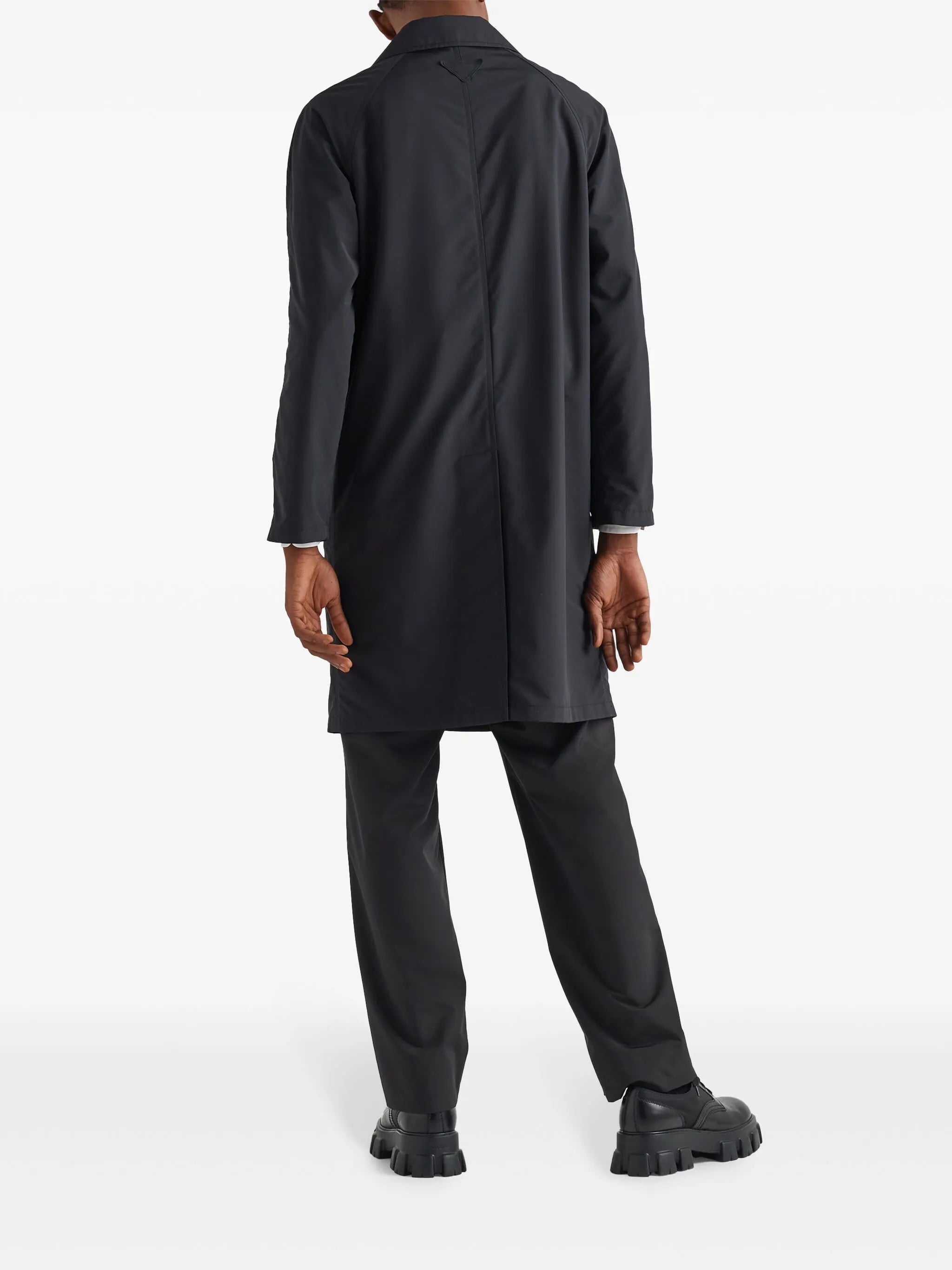 single-breasted wool coat