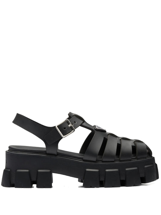 caged platform sandals