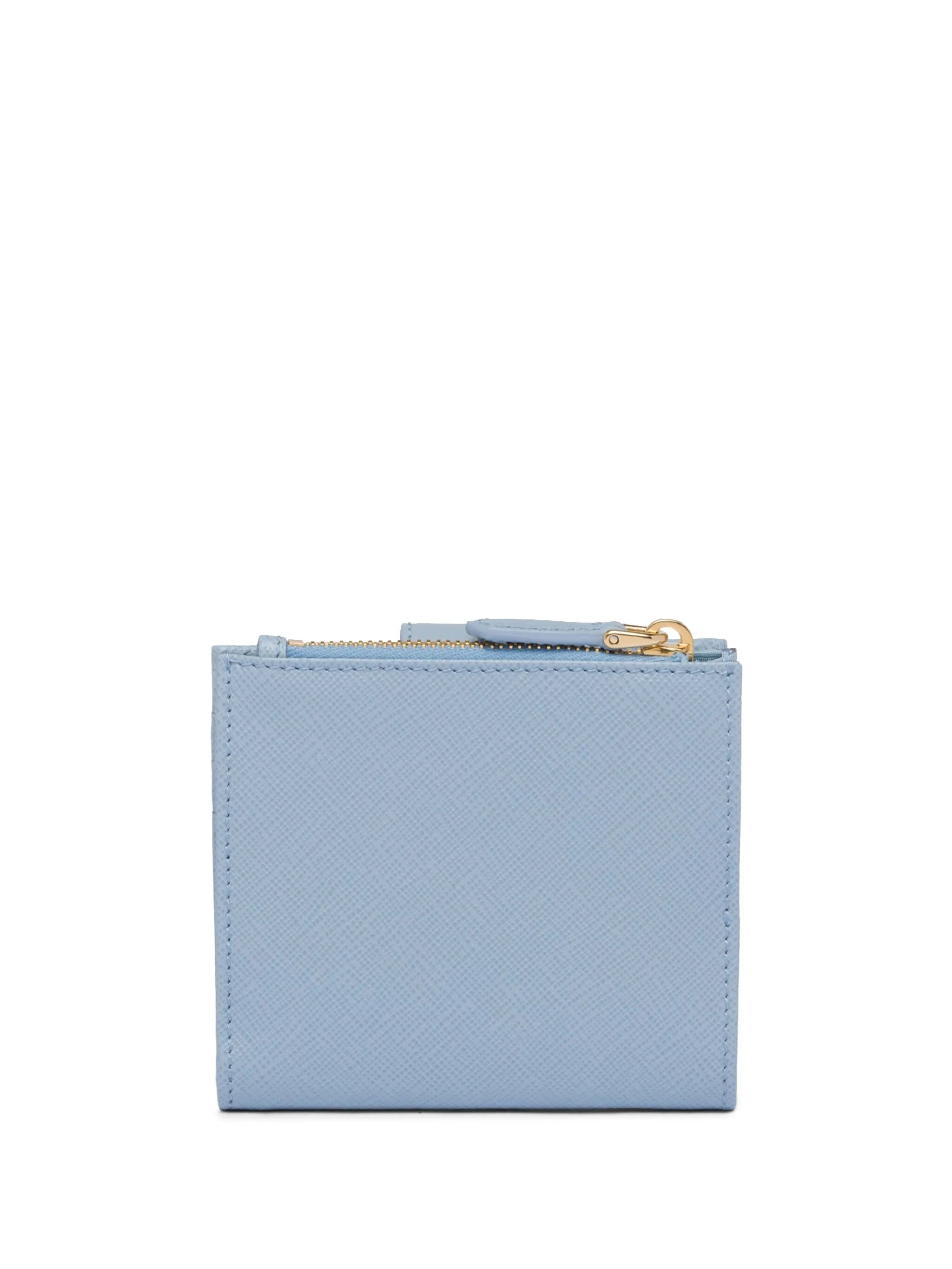small triangle-logo leather wallet