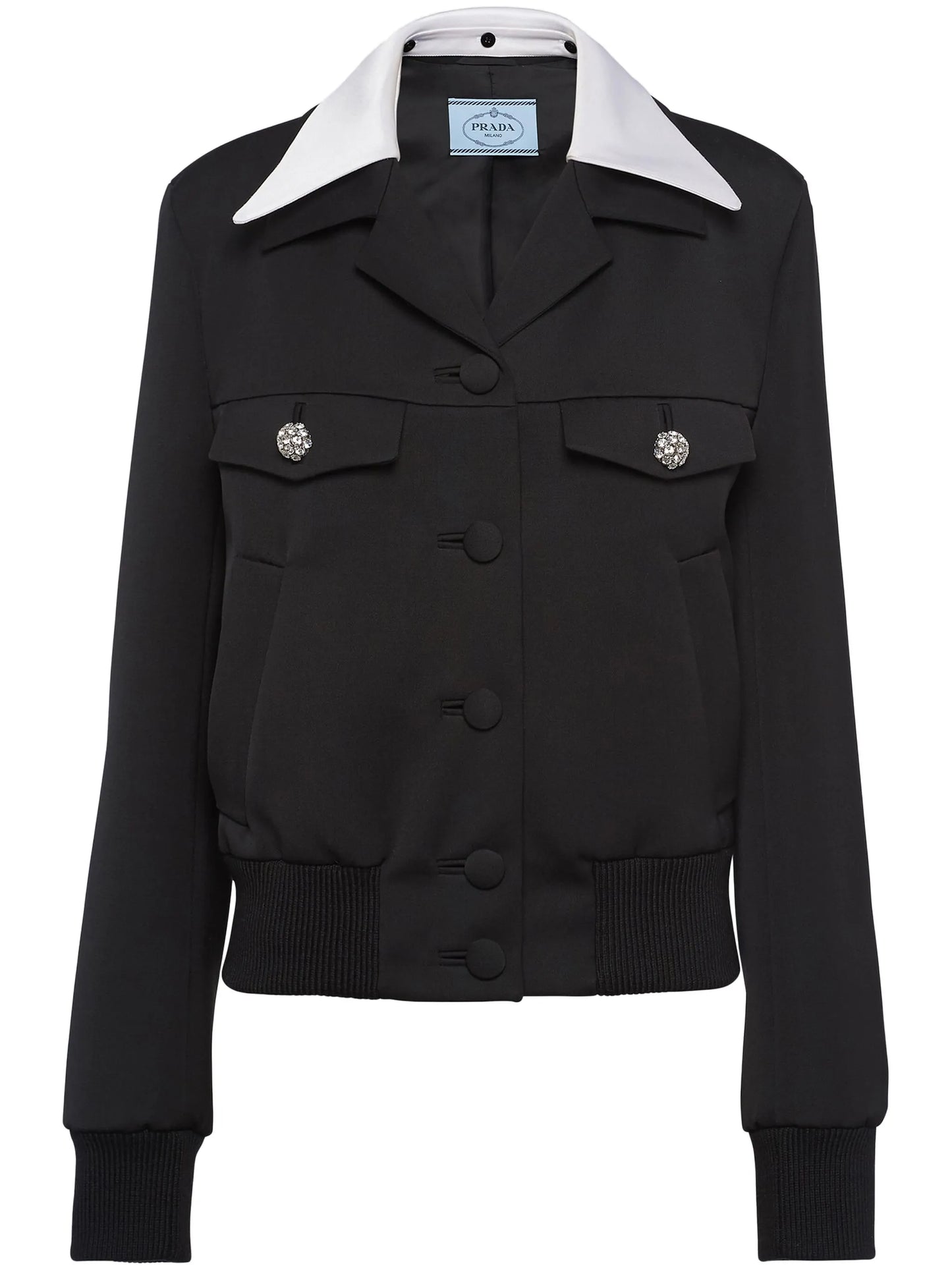 single-breasted wool jacket