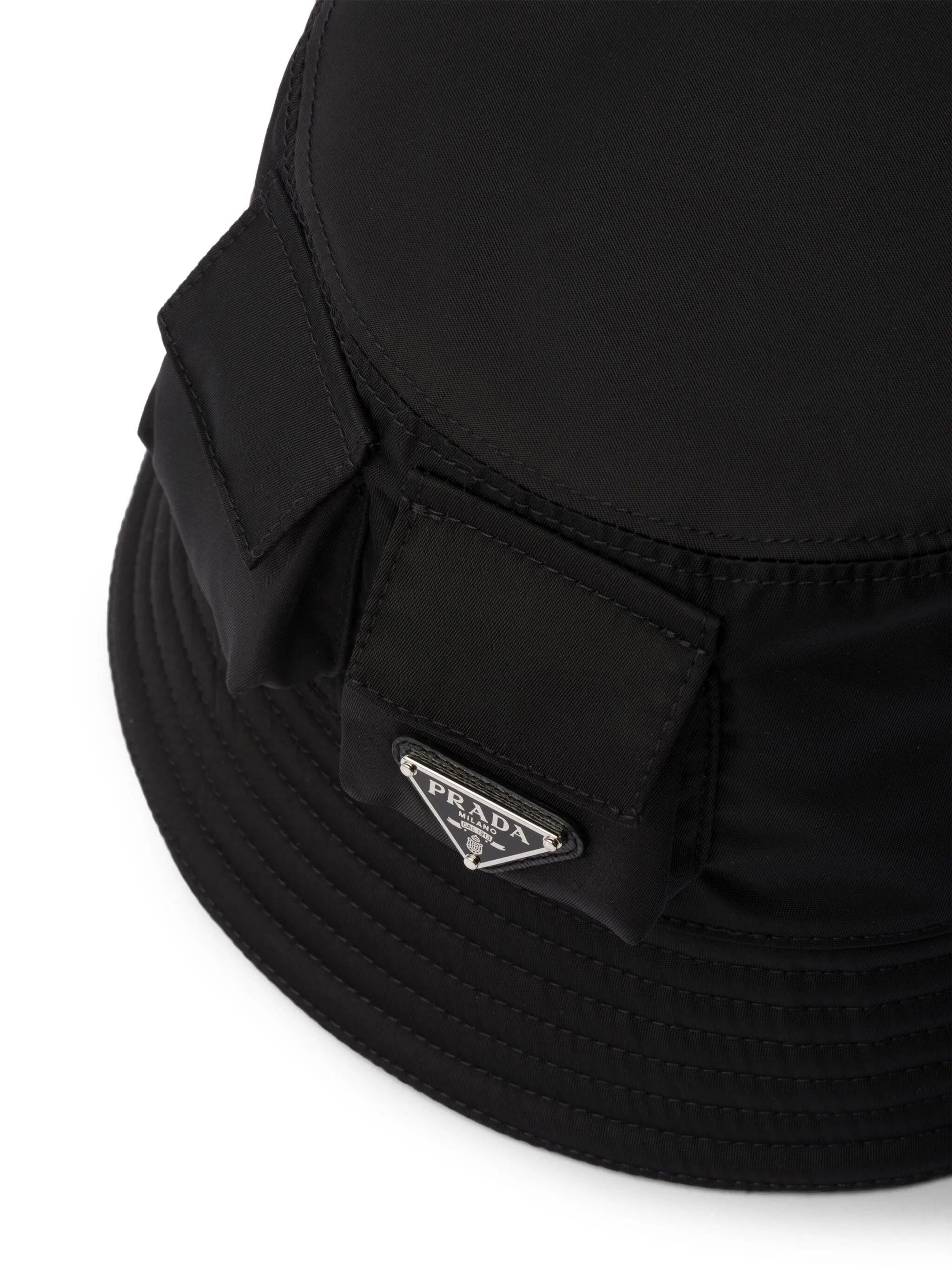 triangle-logo bucket hat