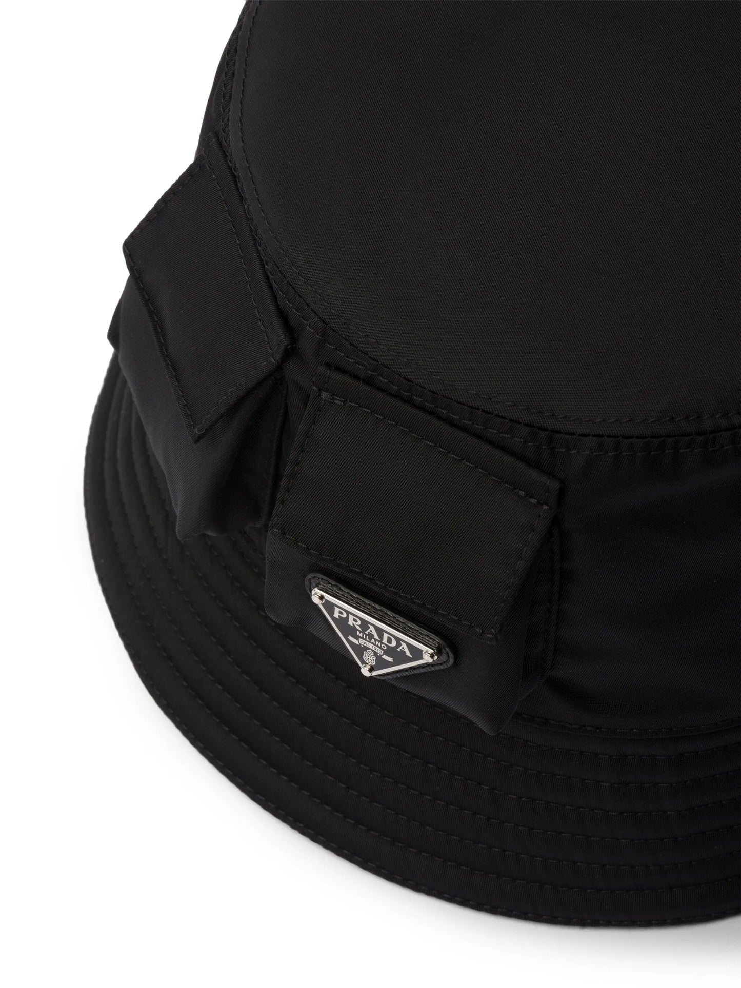 triangle-logo bucket hat