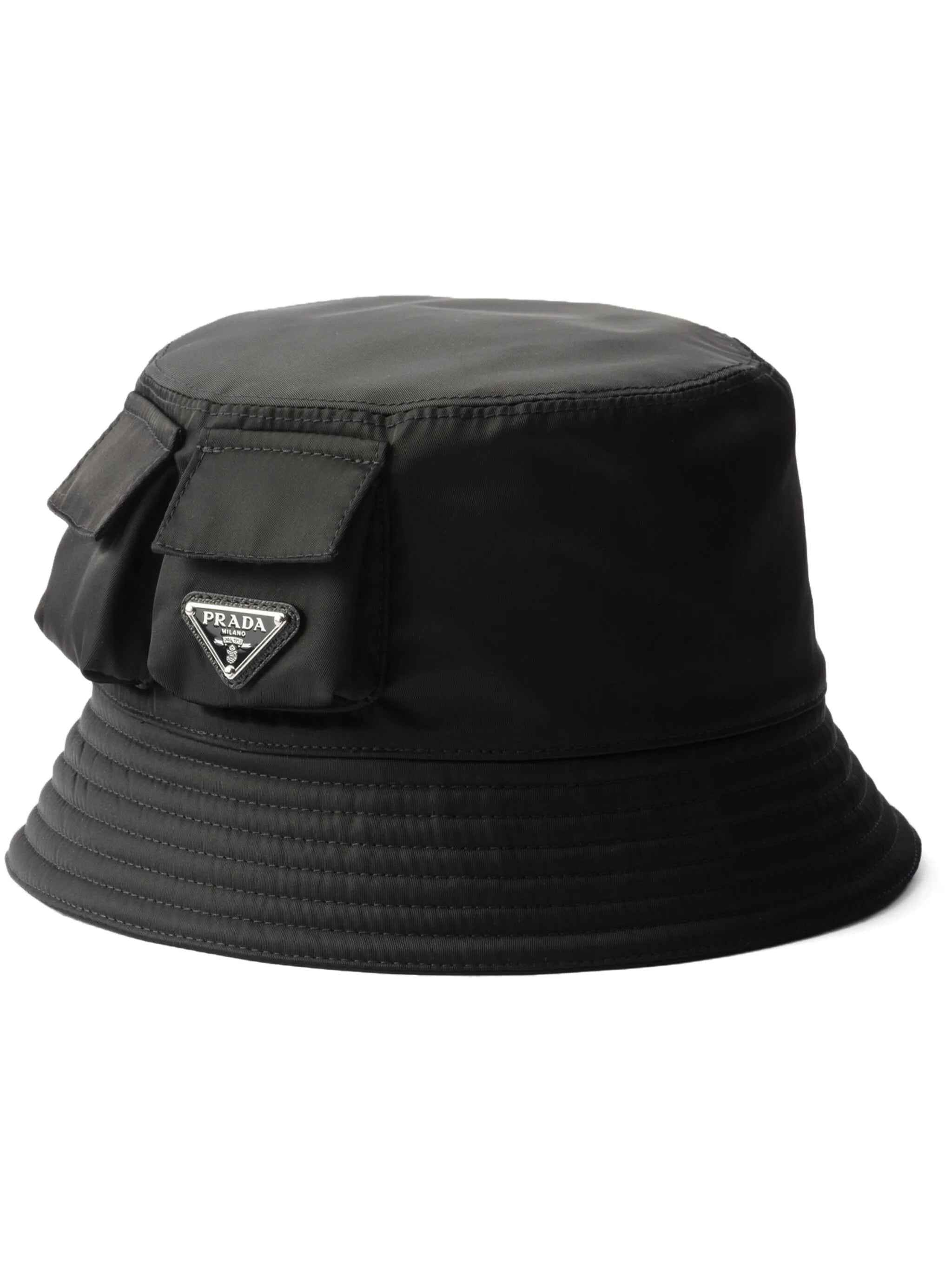 triangle-logo bucket hat