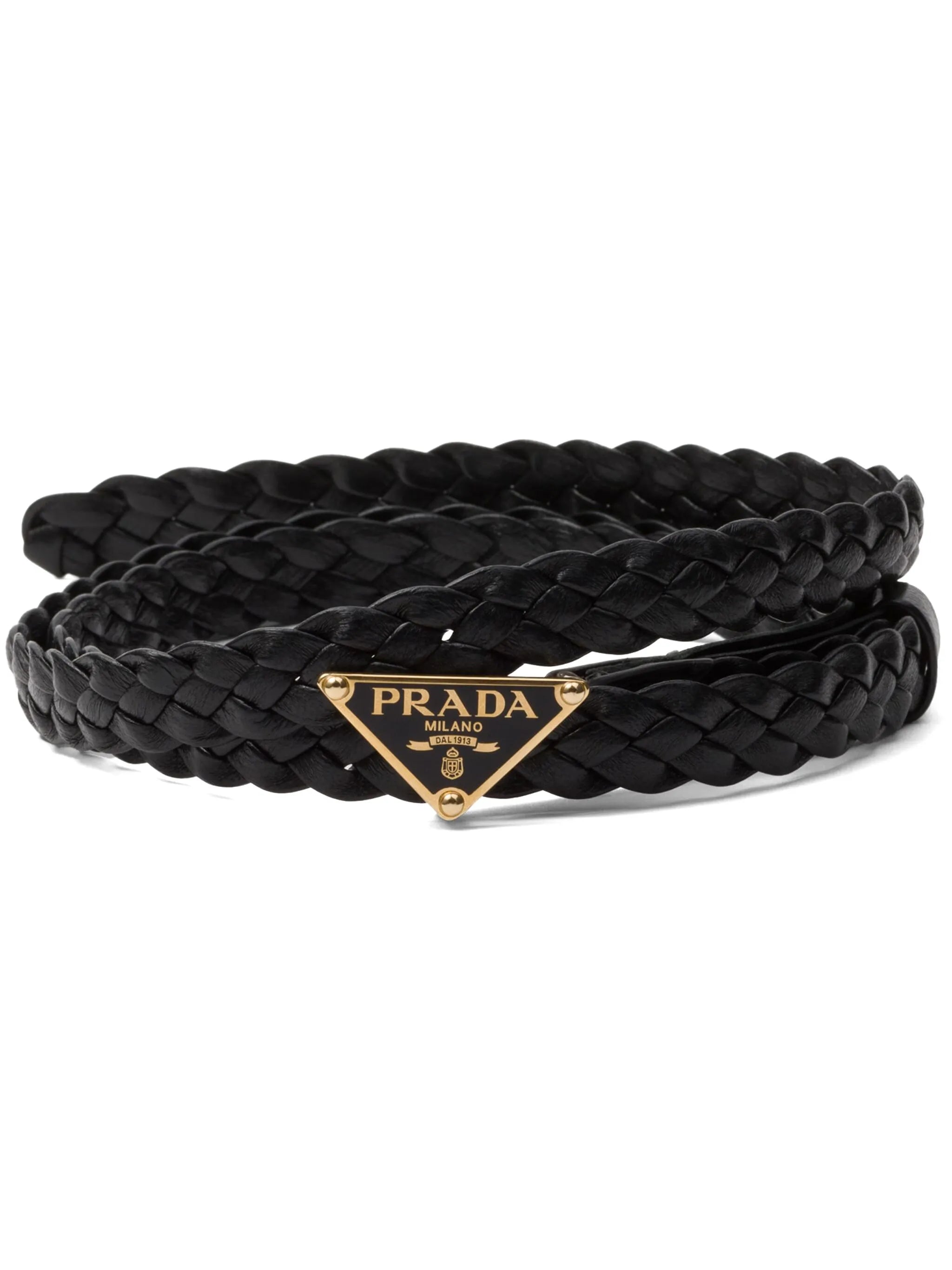 braided leather belt