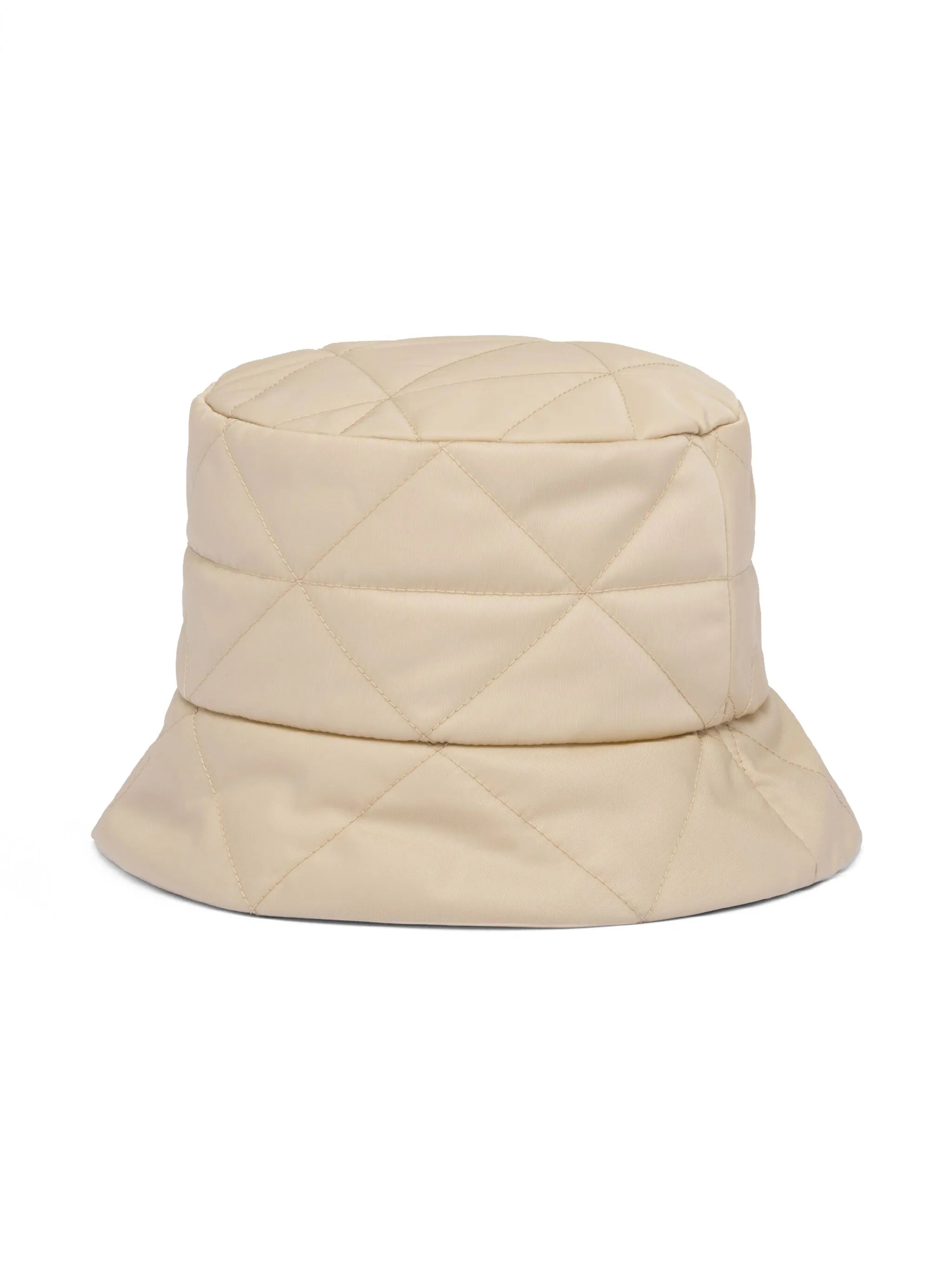triangle-logo quilted bucket hat