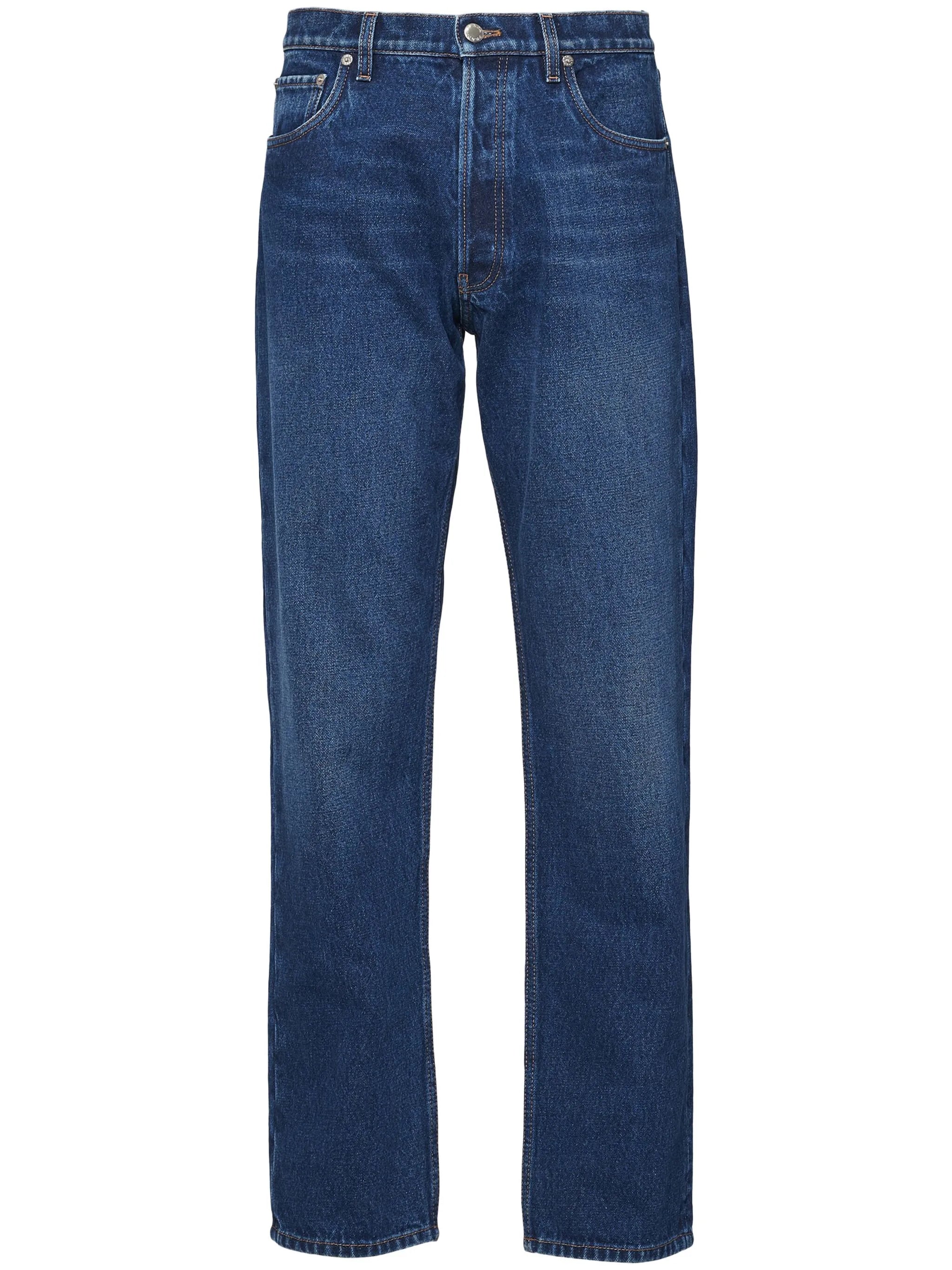 logo-plaque straight-leg jeans