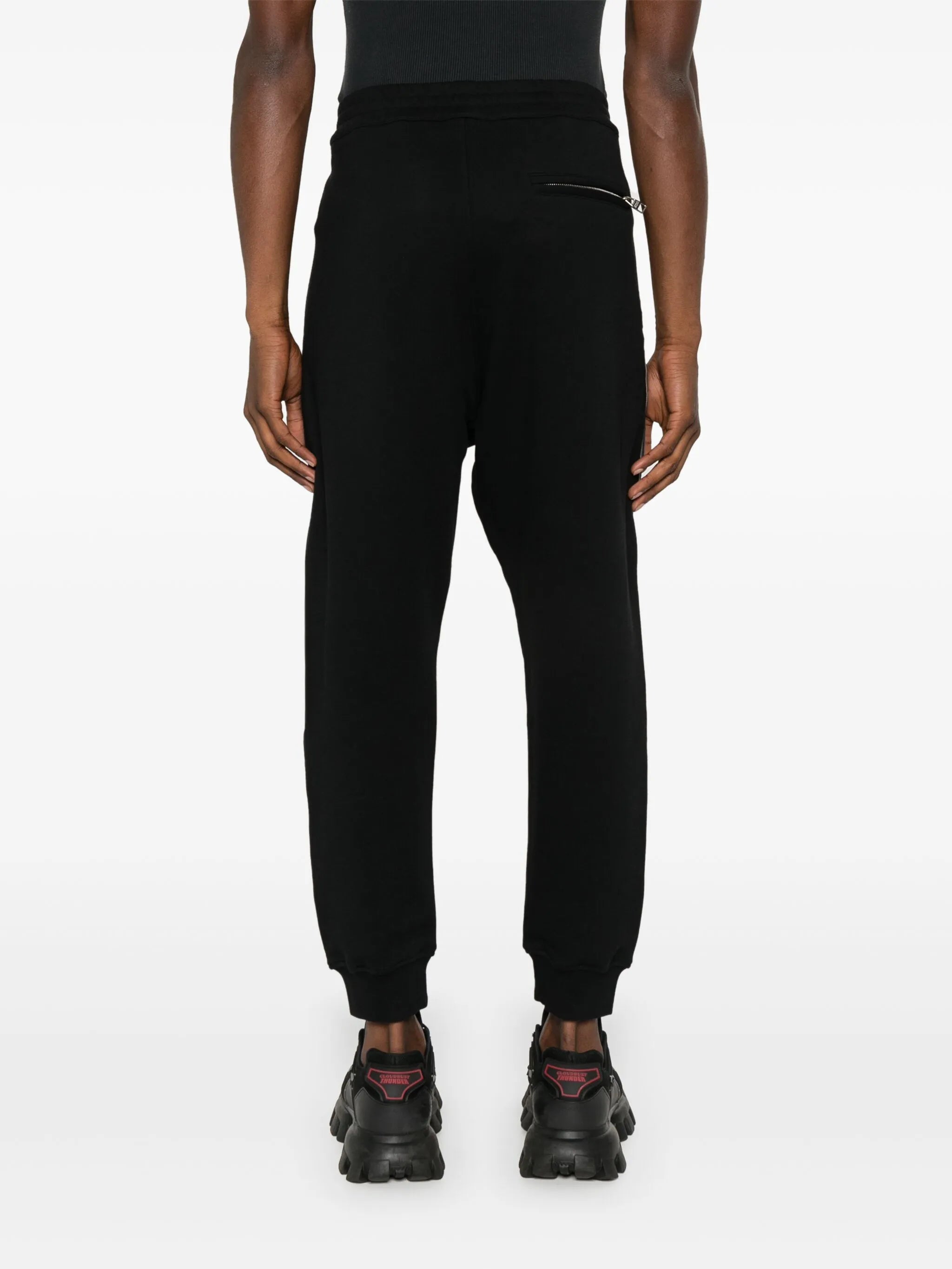 logo-stripe tapered track pants