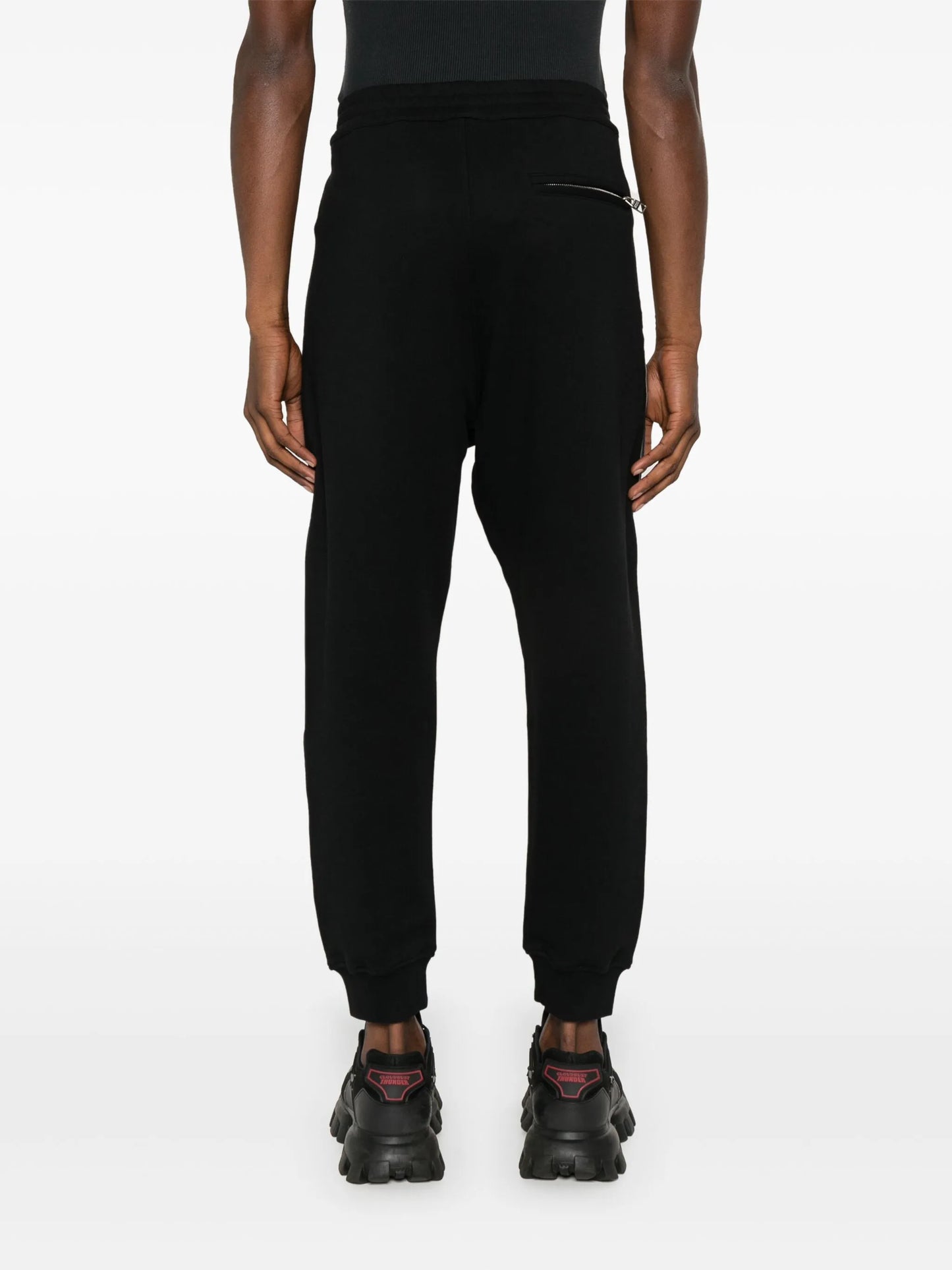 logo-stripe tapered track pants
