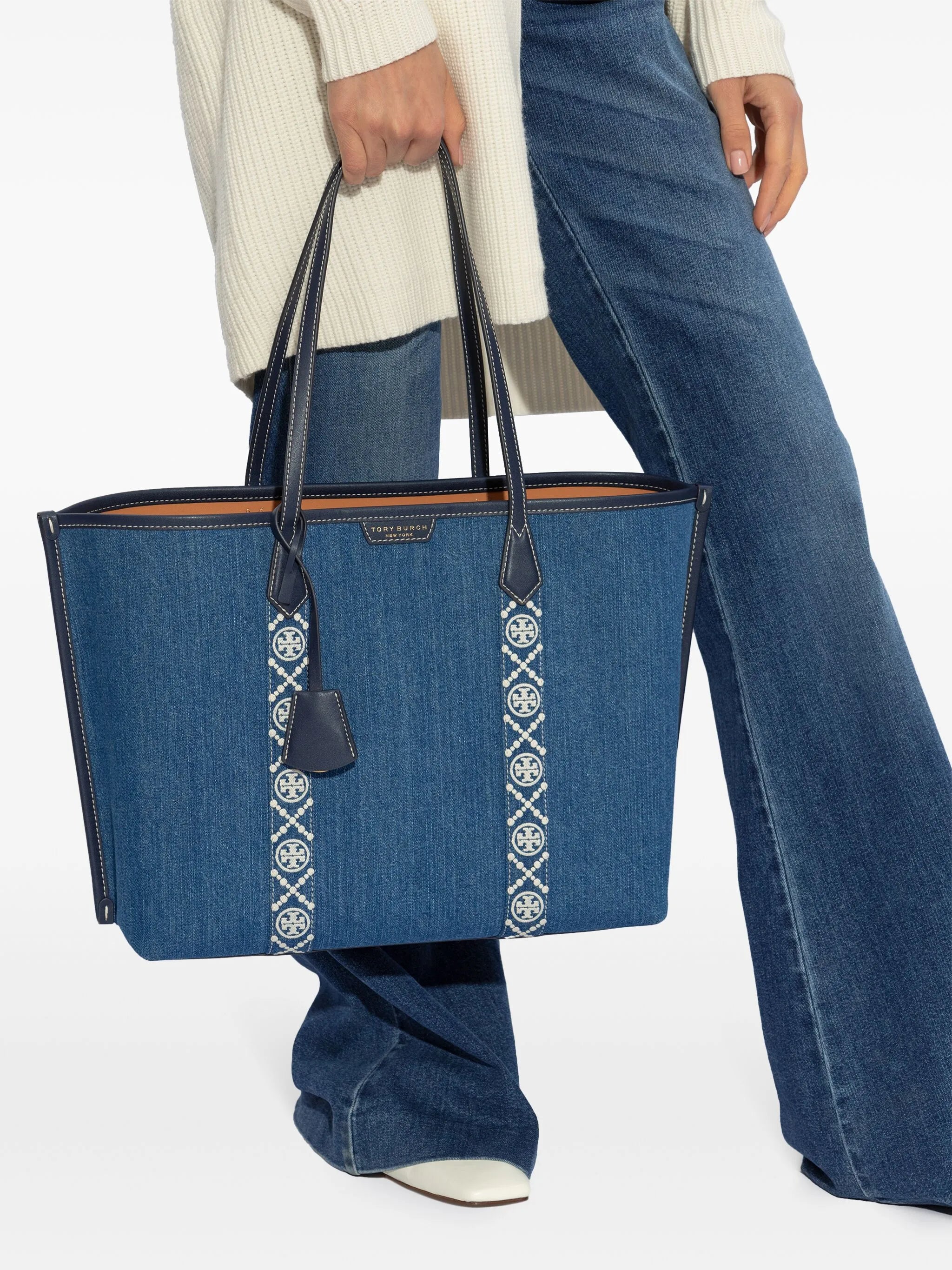Perry denim tote bag