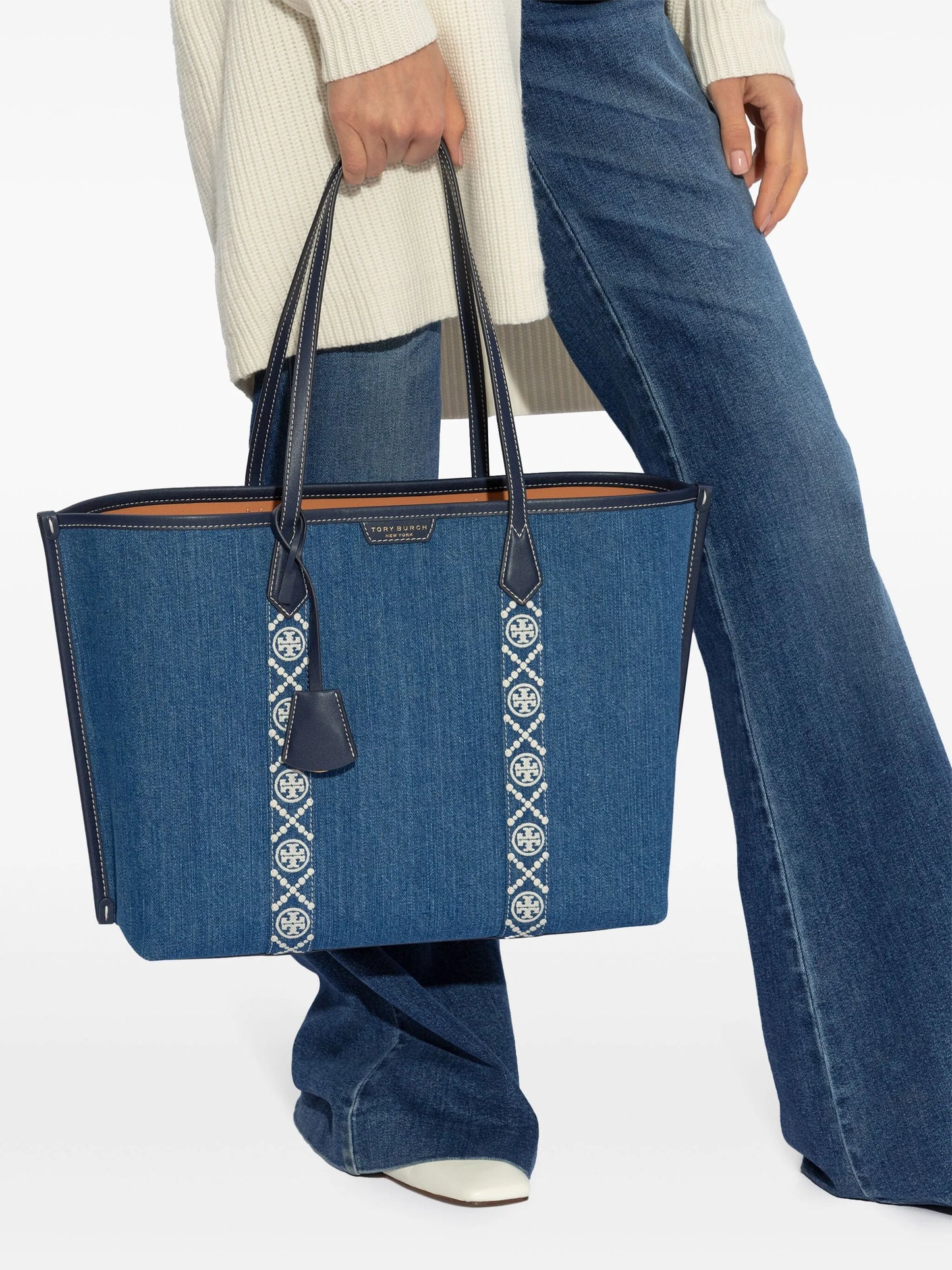 Perry denim tote bag