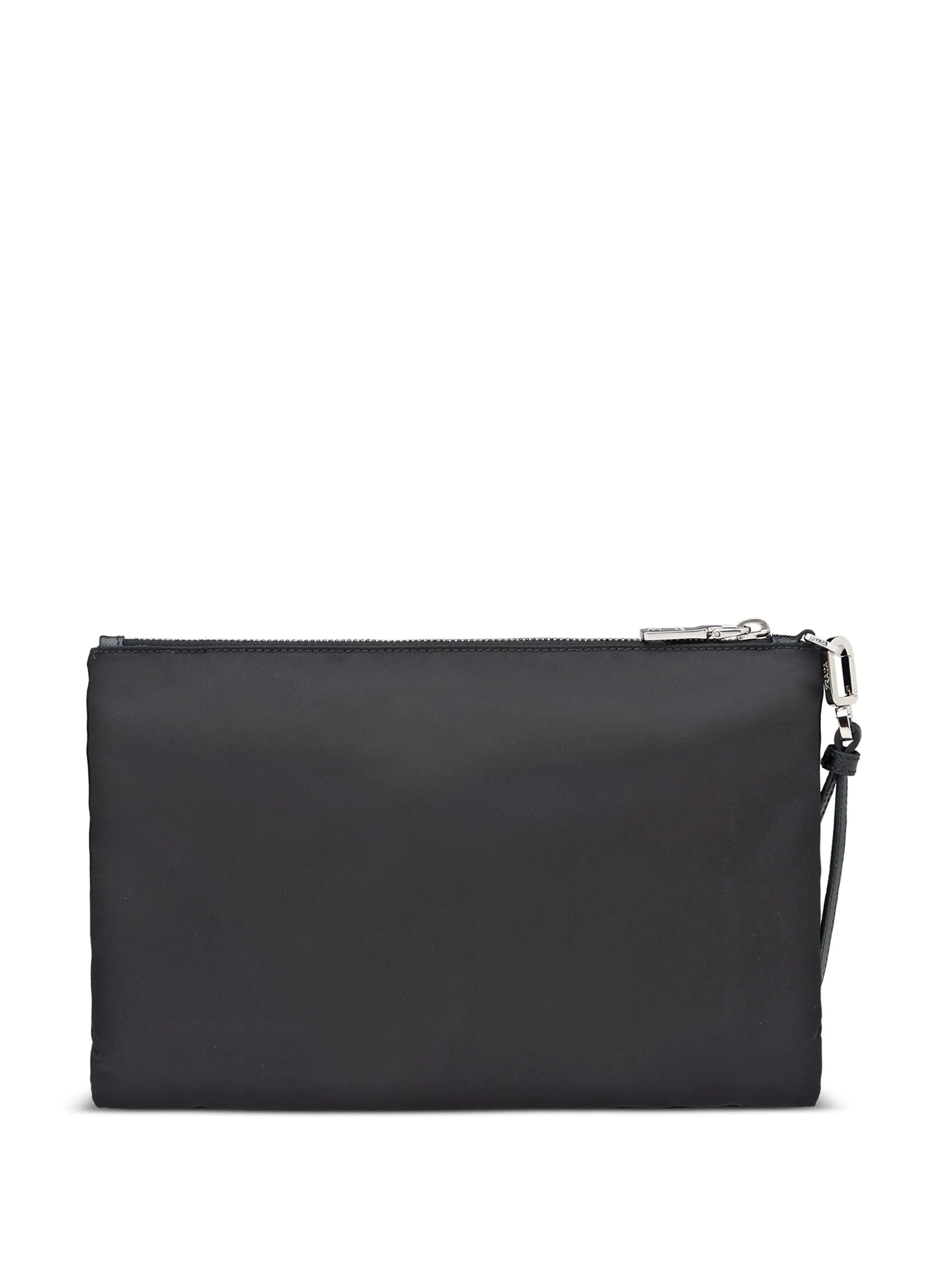 re-nylon triangle-logo clutch bag
