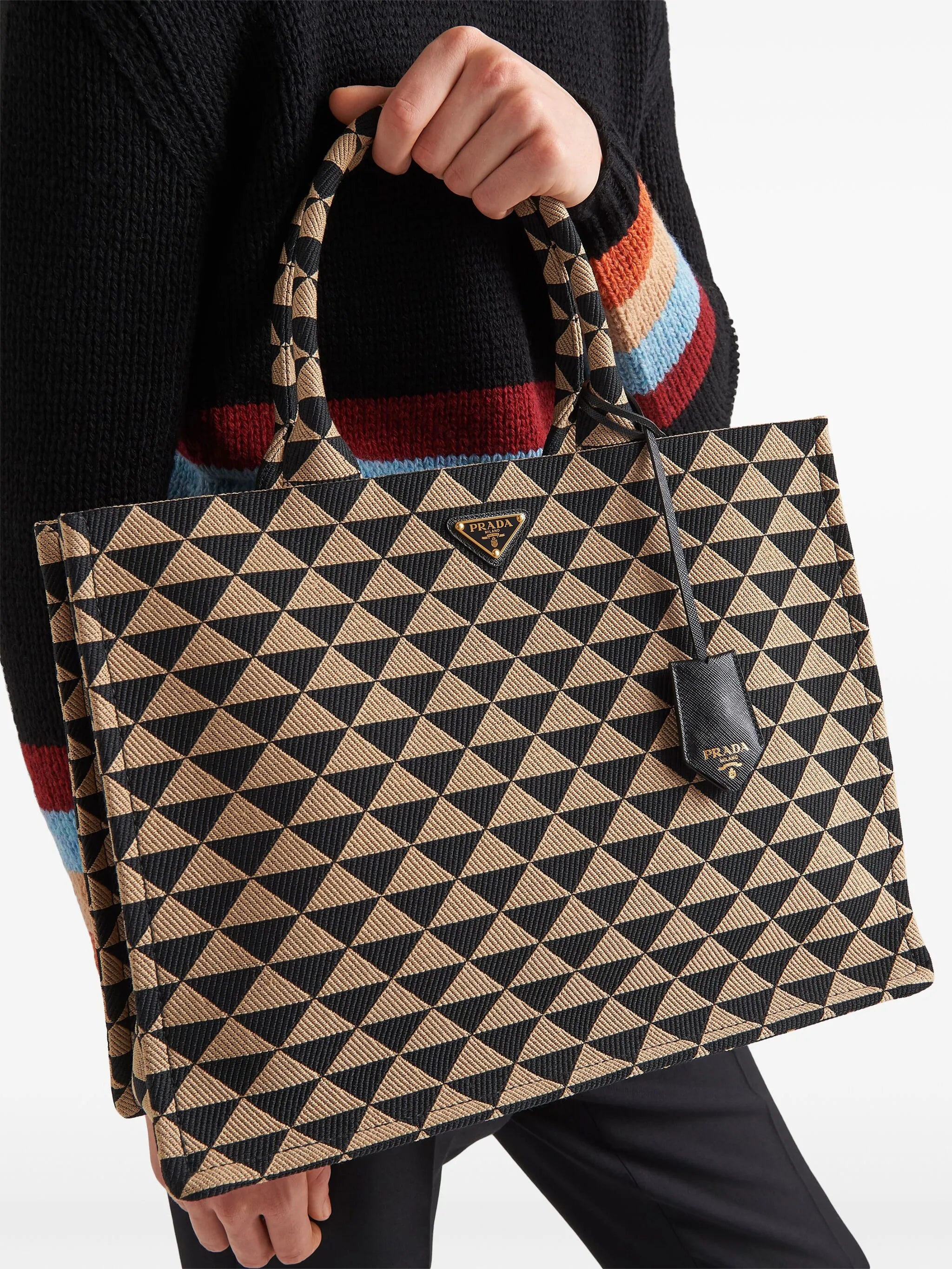 Symbole geometric-print tote bag