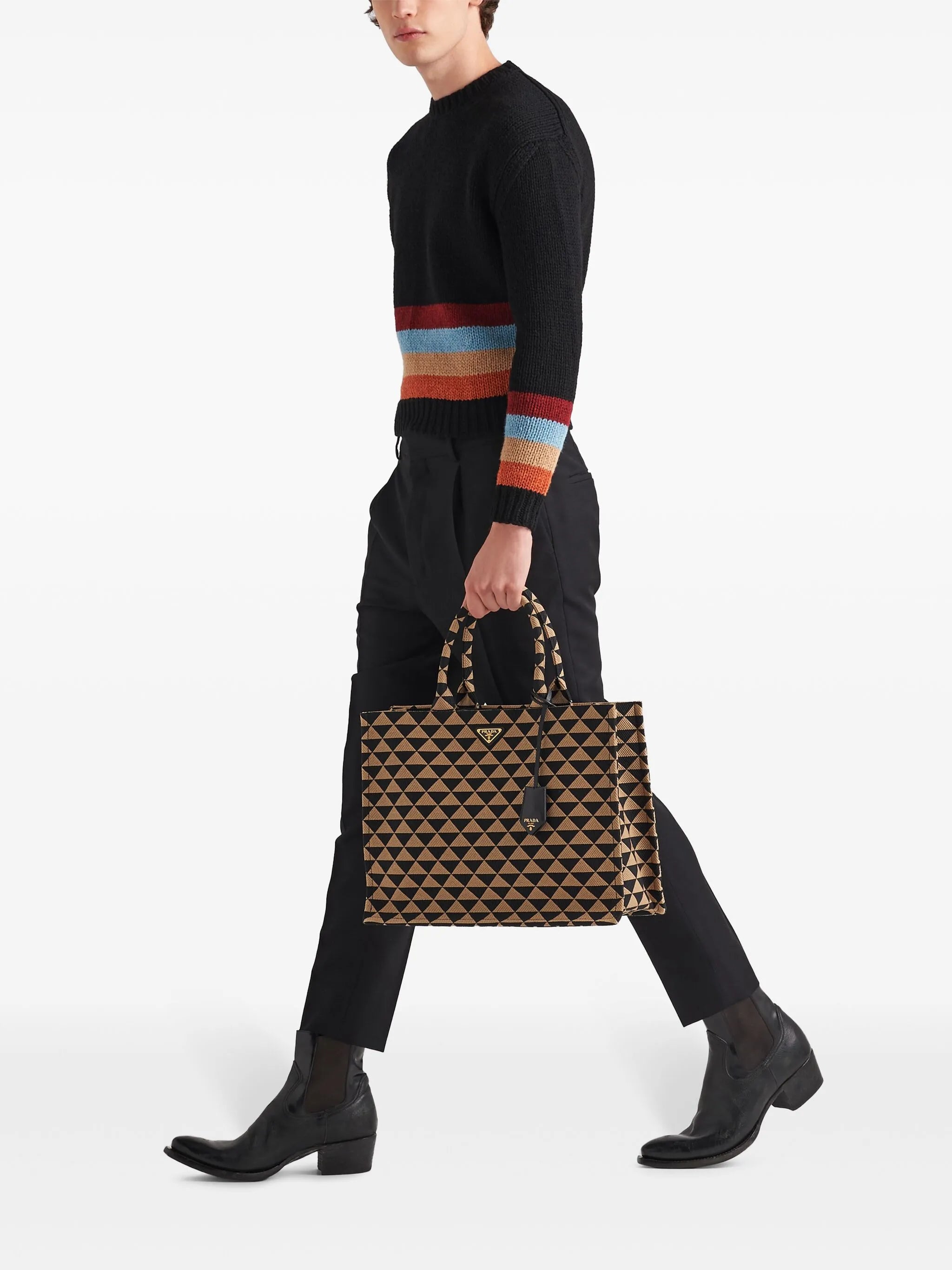 Symbole geometric-print tote bag